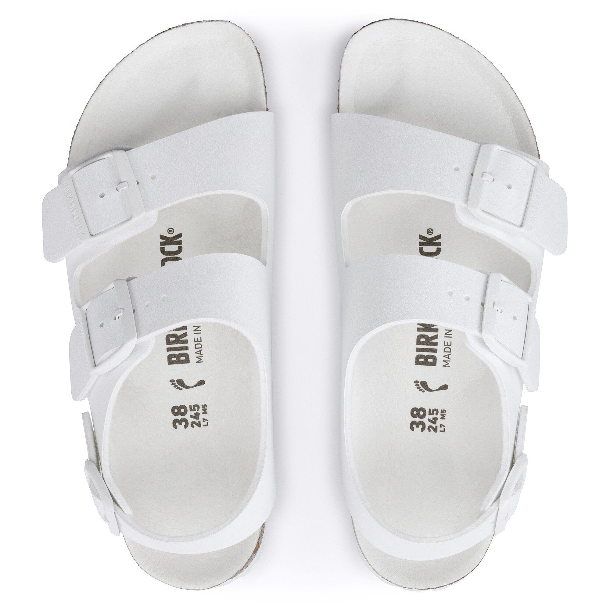 Birkenstock milano sandals white hotsell
