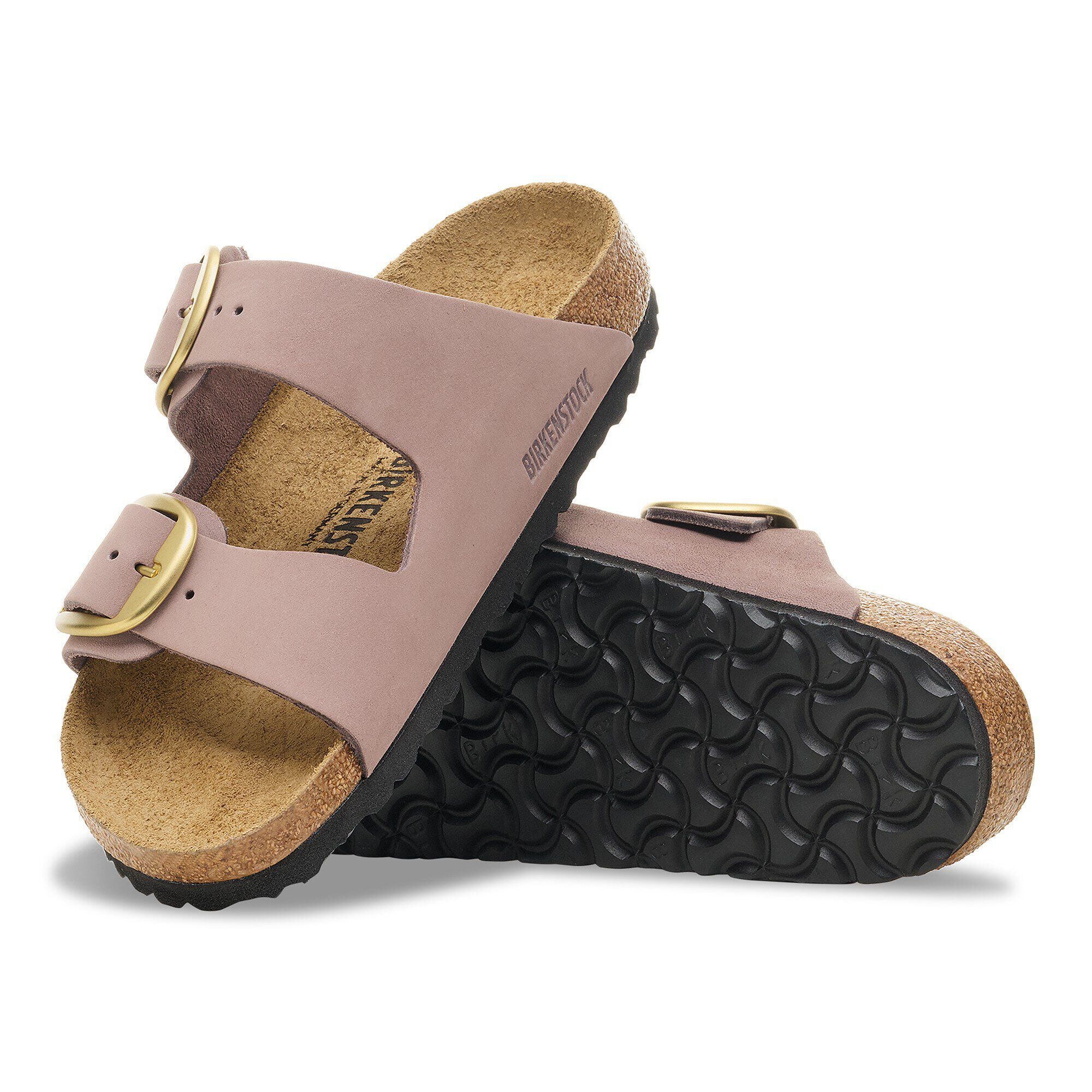 Arizona Big Buckle Nubuck Leather Faded Purple | BIRKENSTOCK