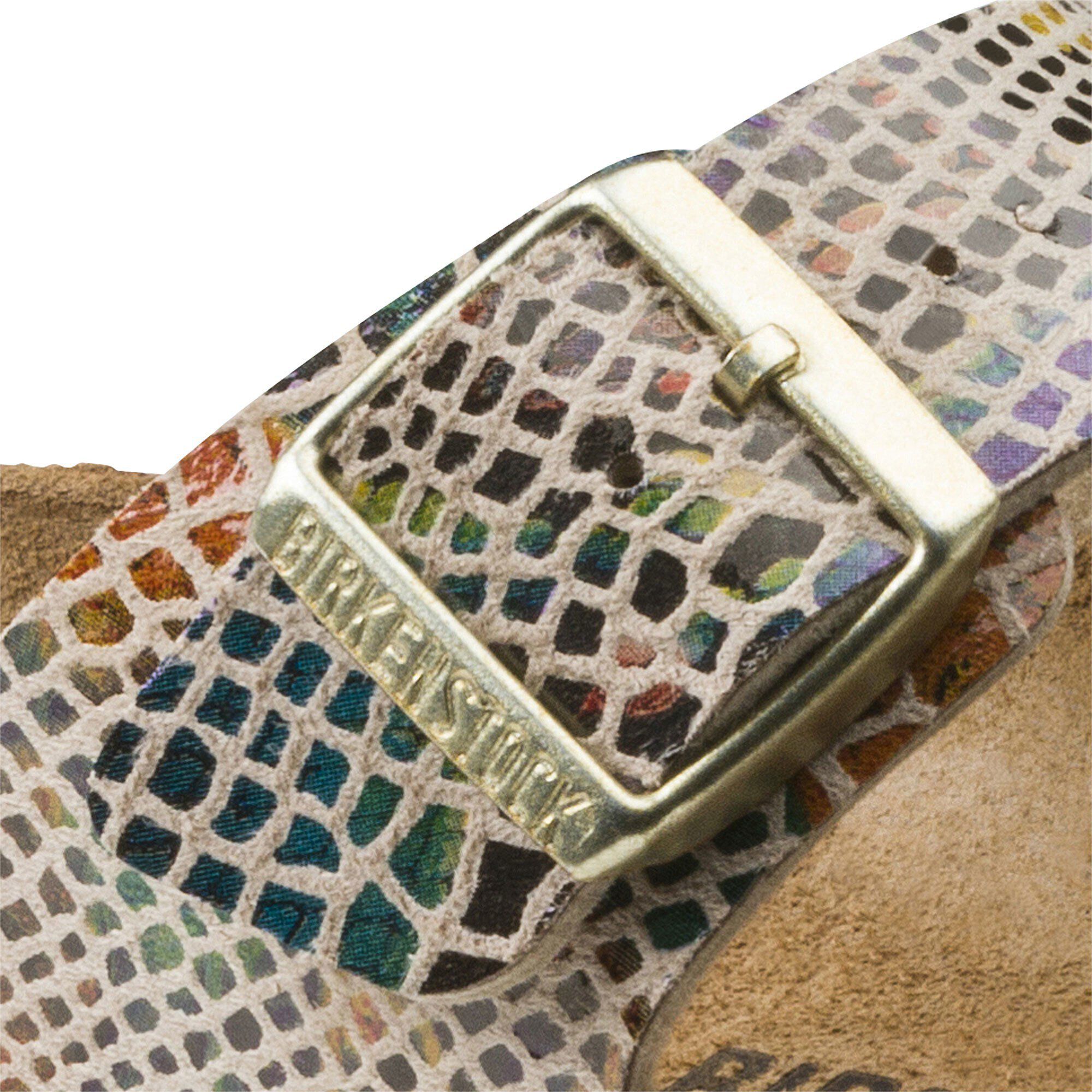 Birkenstock shiny shop snake sand