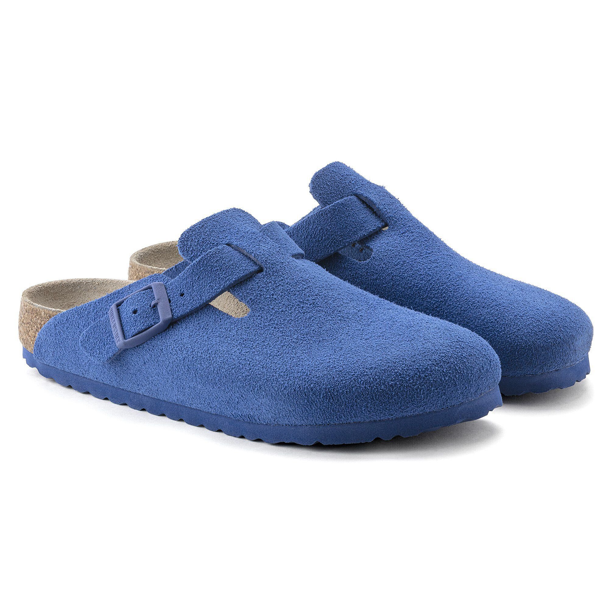BIRKENSTOCK Boston ネイビー 40 Boston Suede Leather Ultra Blue | BIRKENSTOCK