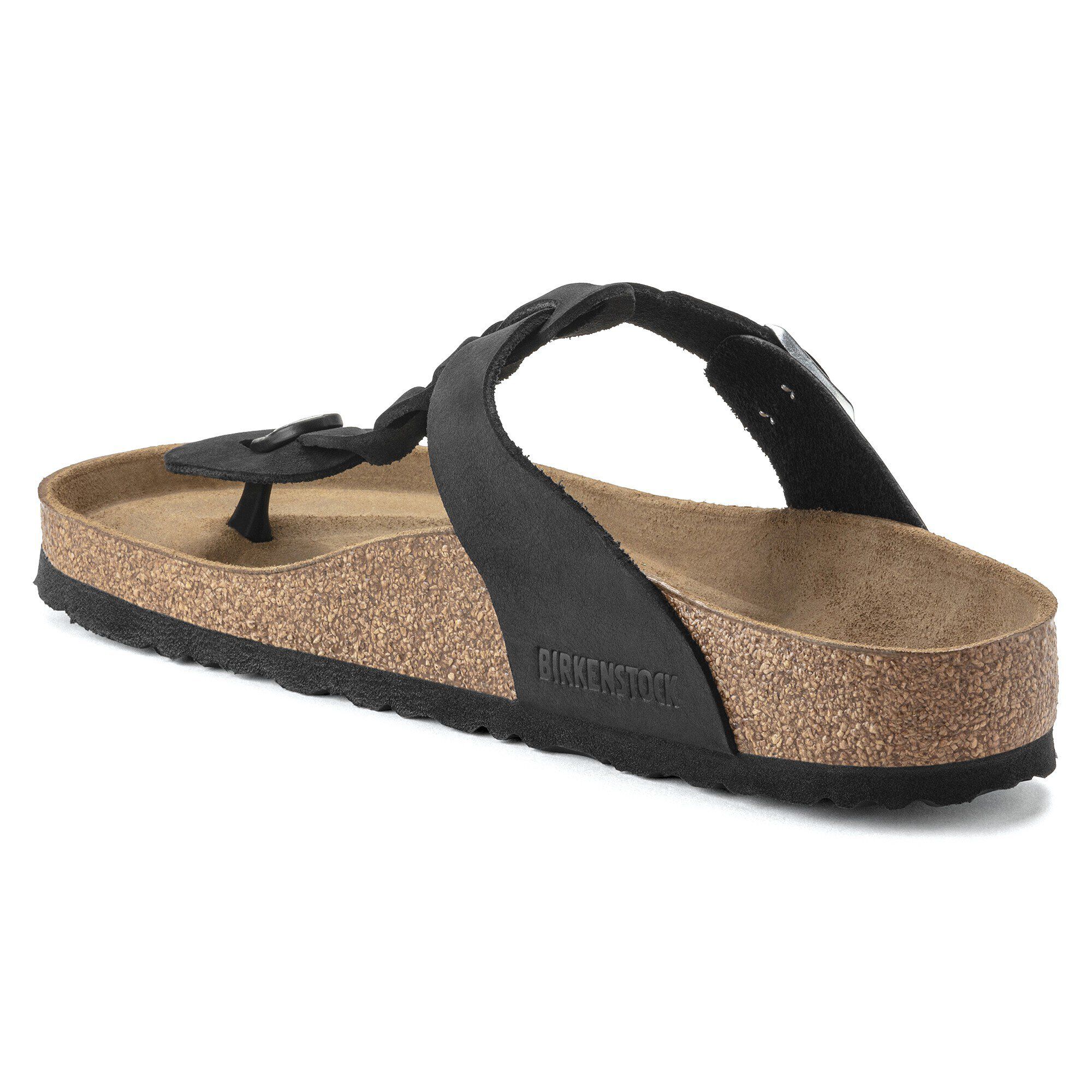 Birkenstock gizeh deals brown leather