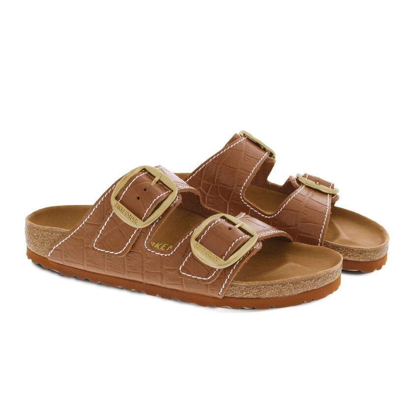 Big Buckle Embossed Cognac |