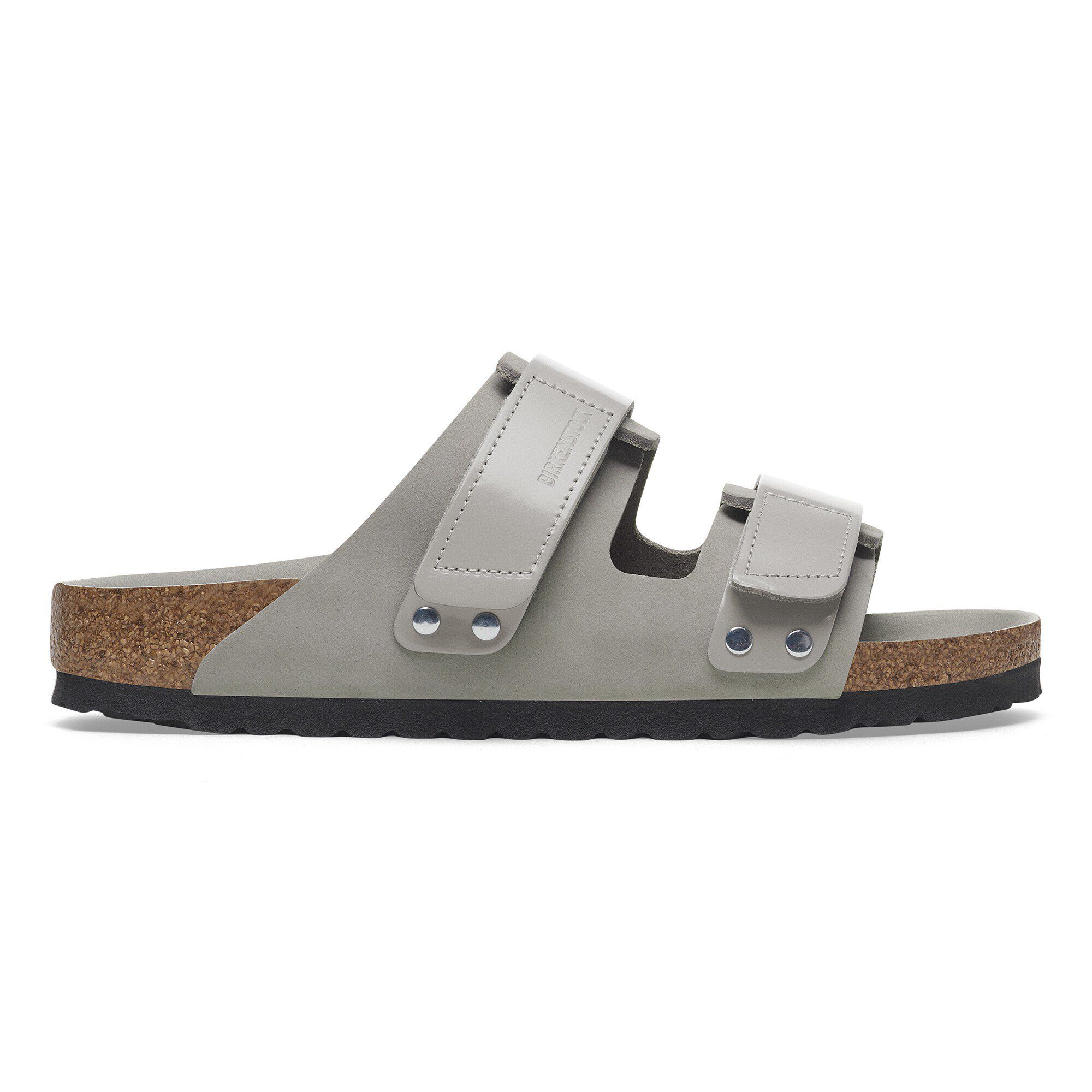 Uji Nubuck Leather High Shine Stone Coin | BIRKENSTOCK