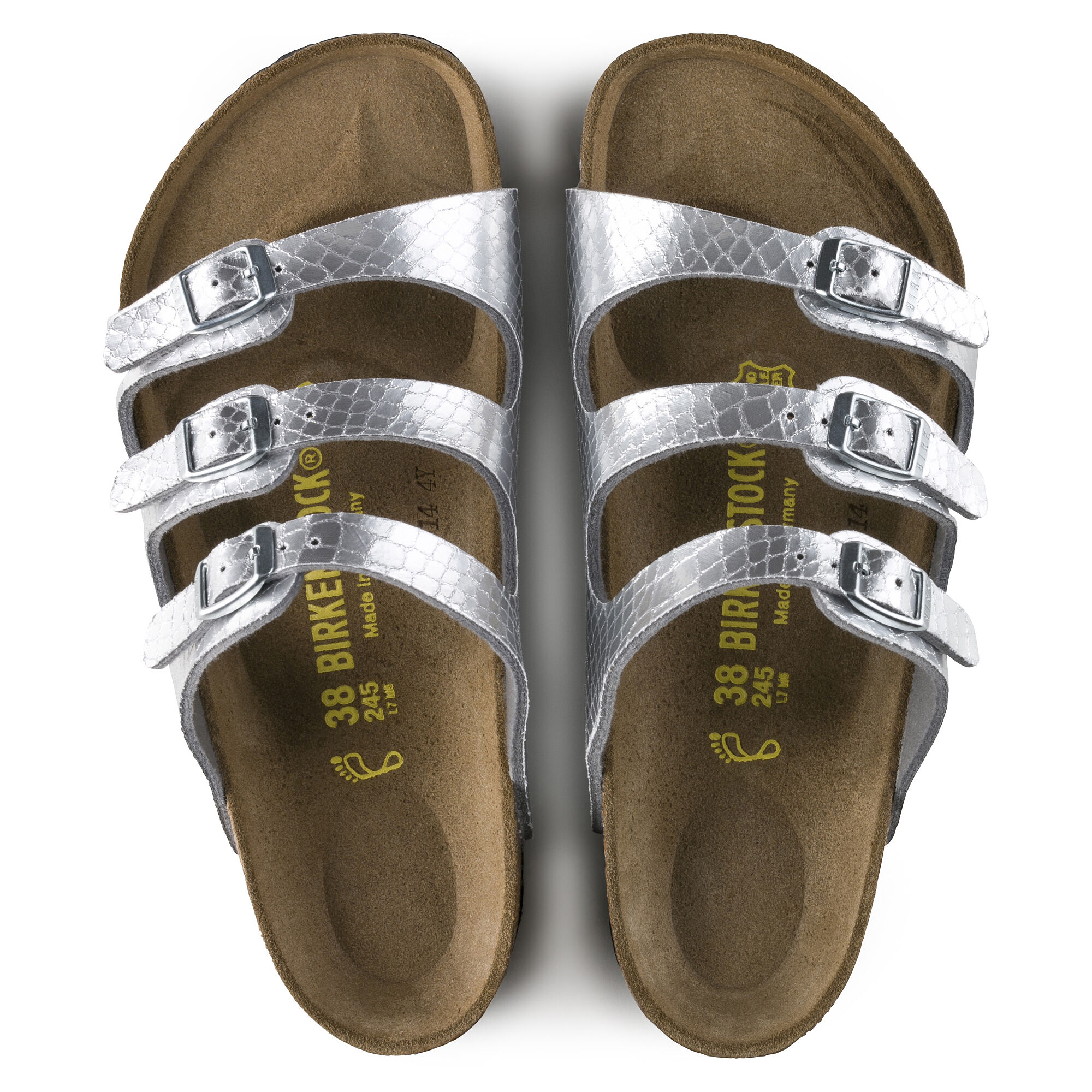Florida Birko Flor Anaconda Silver BIRKENSTOCK