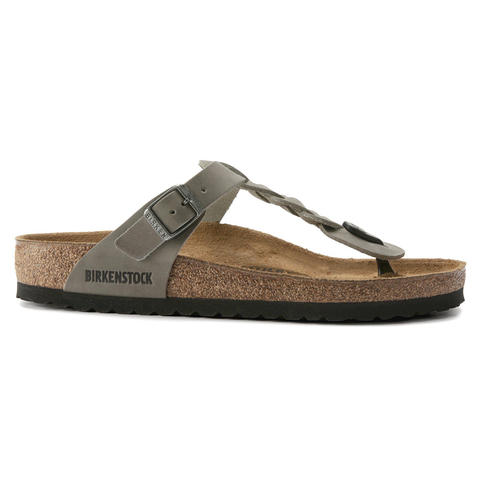 品揃え豊富で Gizeh Braided Oiled Leather Iron | BIRKENSTOCK 靴