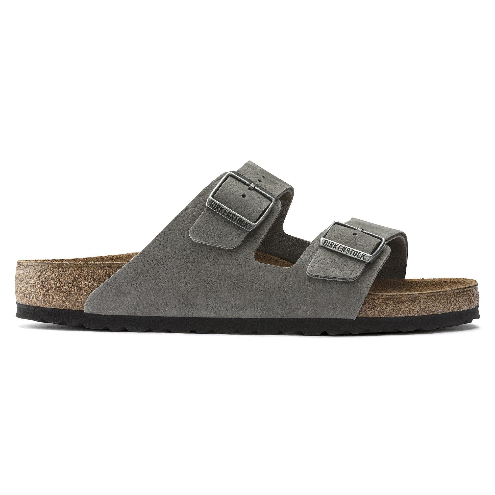 Arizona Nubuck Leather Desert Buck Whale Gray BIRKENSTOCK