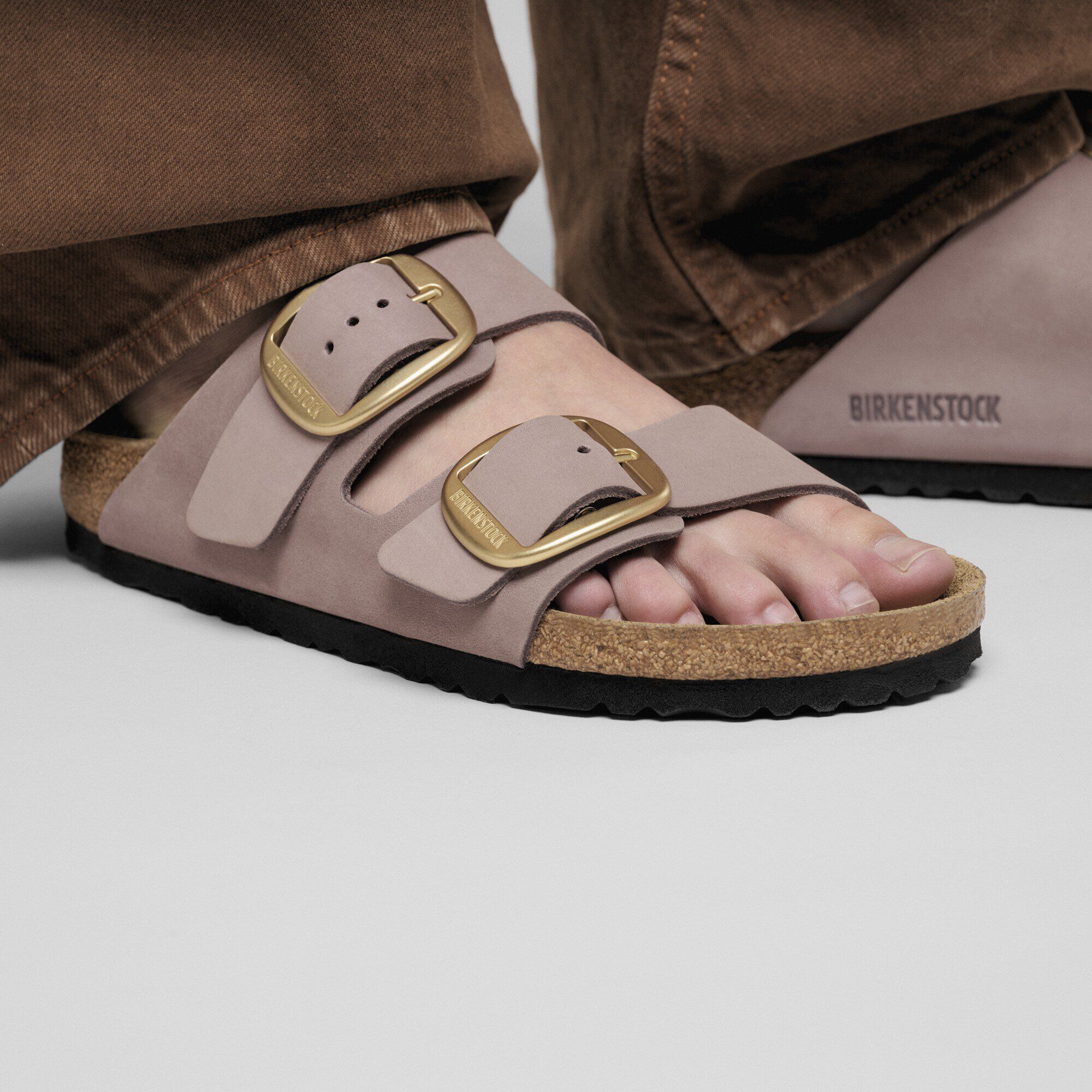 靴 BIRKENSTOCK Arizona Big Buckle 23cm Arizona Big Buckle Nubuck Leather Faded Purple | BIRKENSTOCK