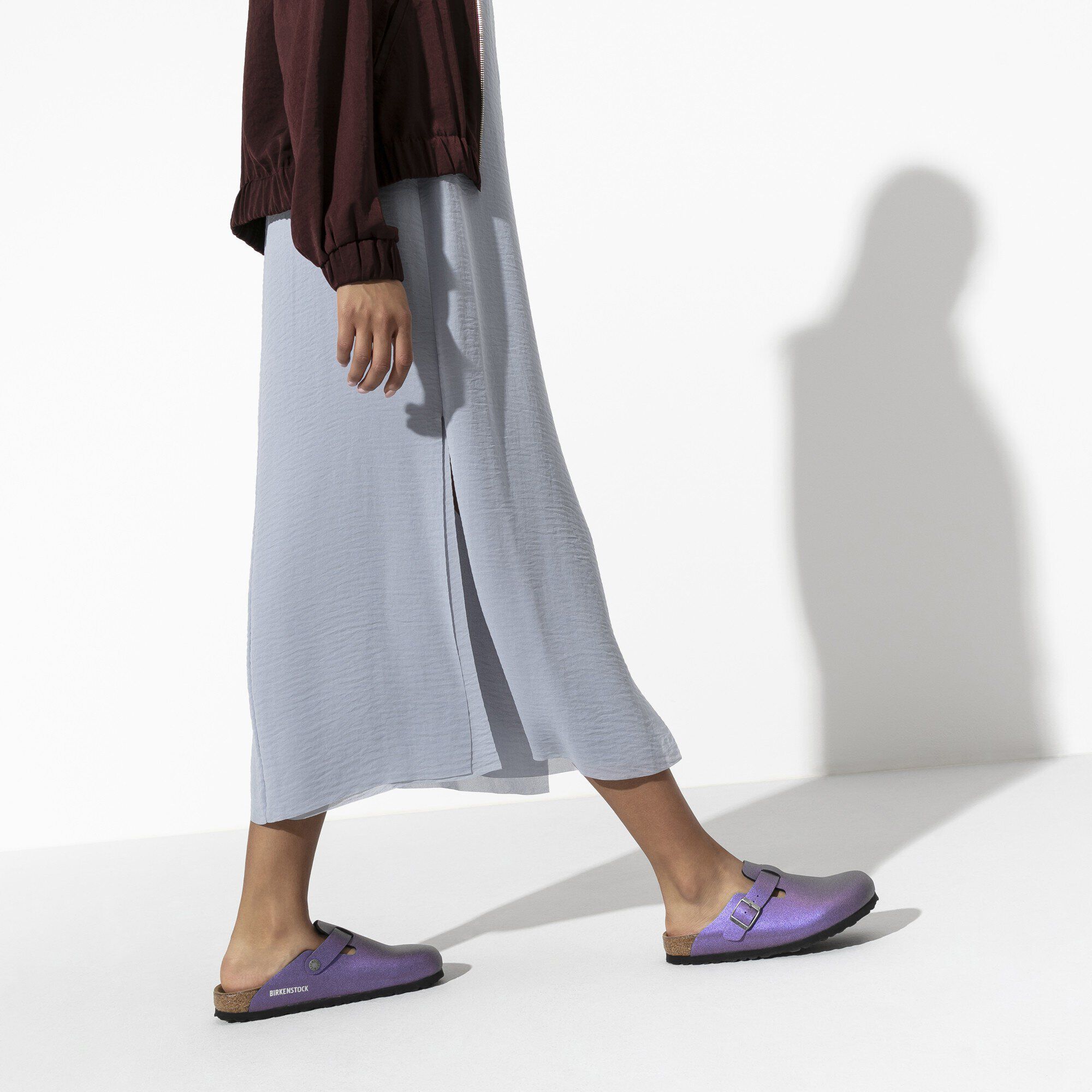 Boston Birko Flor Icy Metallic Violet BIRKENSTOCK