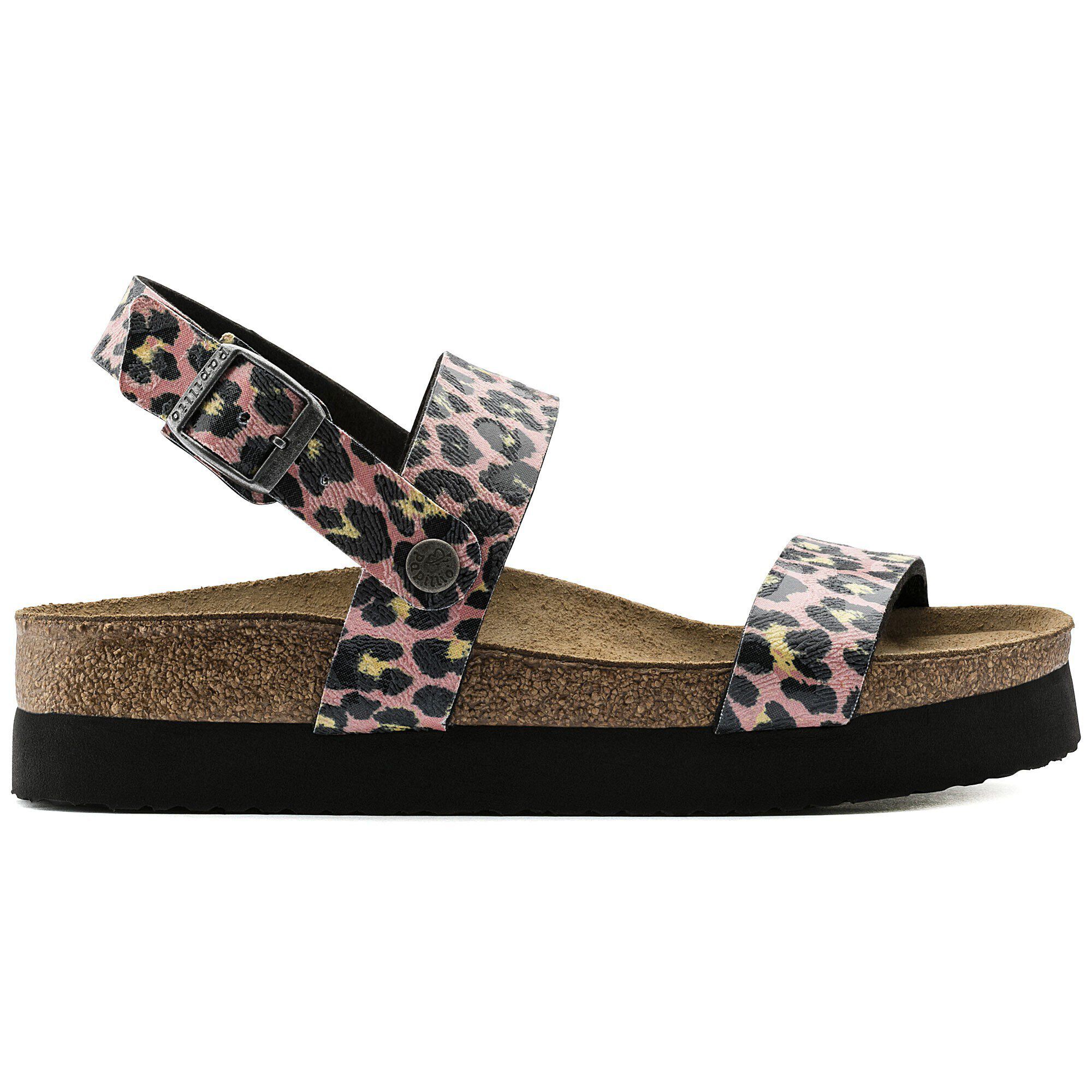 Papillio by birkenstock leopard slingback flat sandals shop