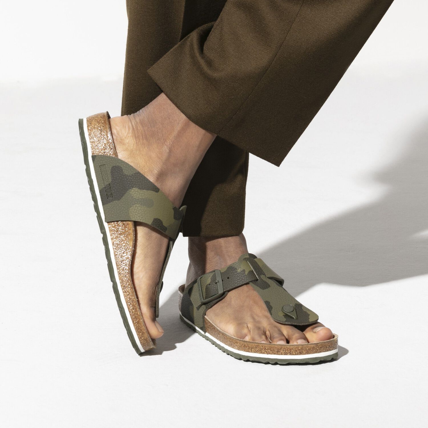 desert soil green birkenstock
