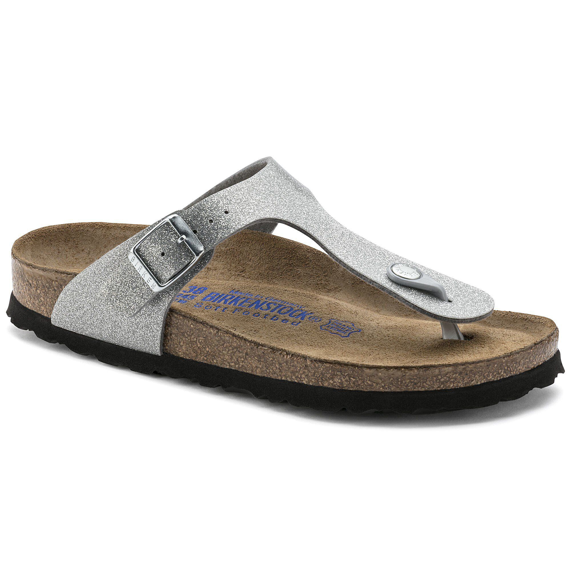 Gizeh cheap silver birkenstock