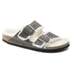 Arizona Shearling Embossed Oiled Leather