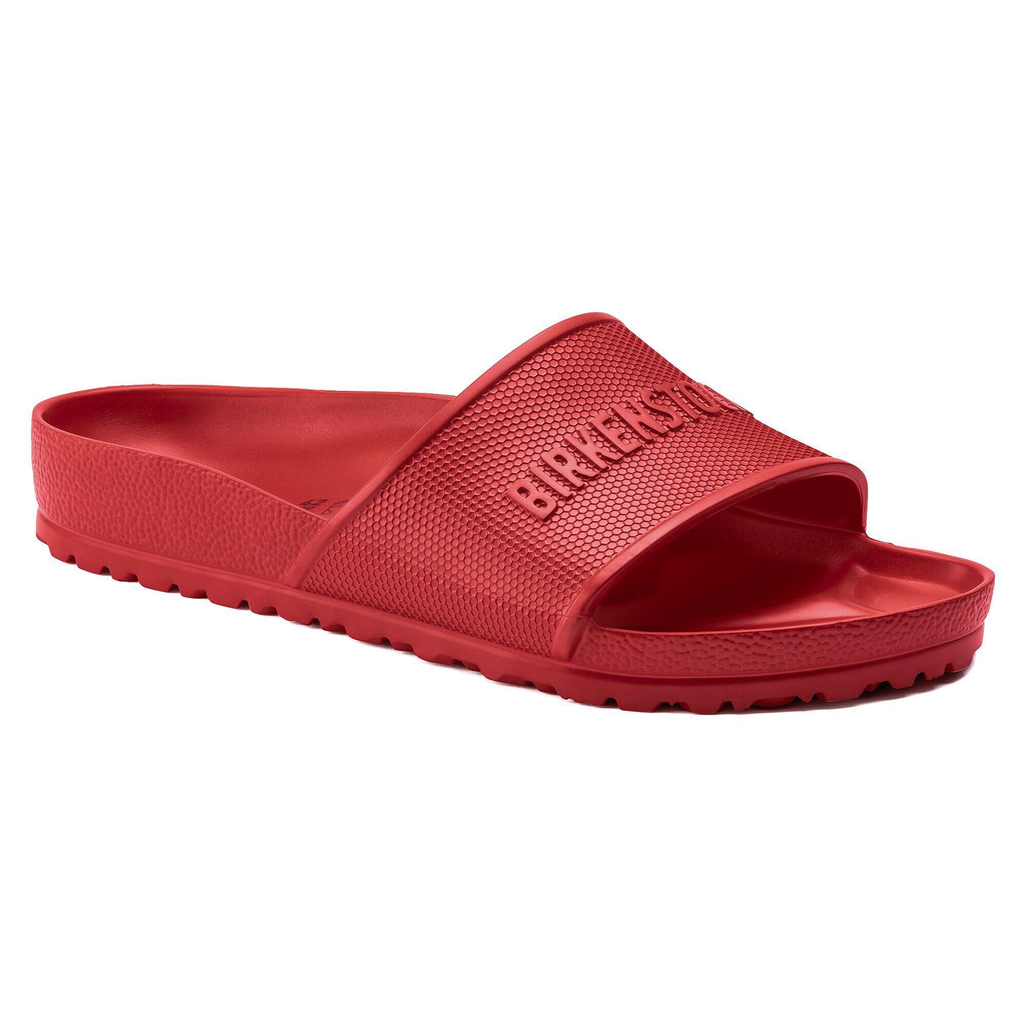Red shop birkenstock slippers