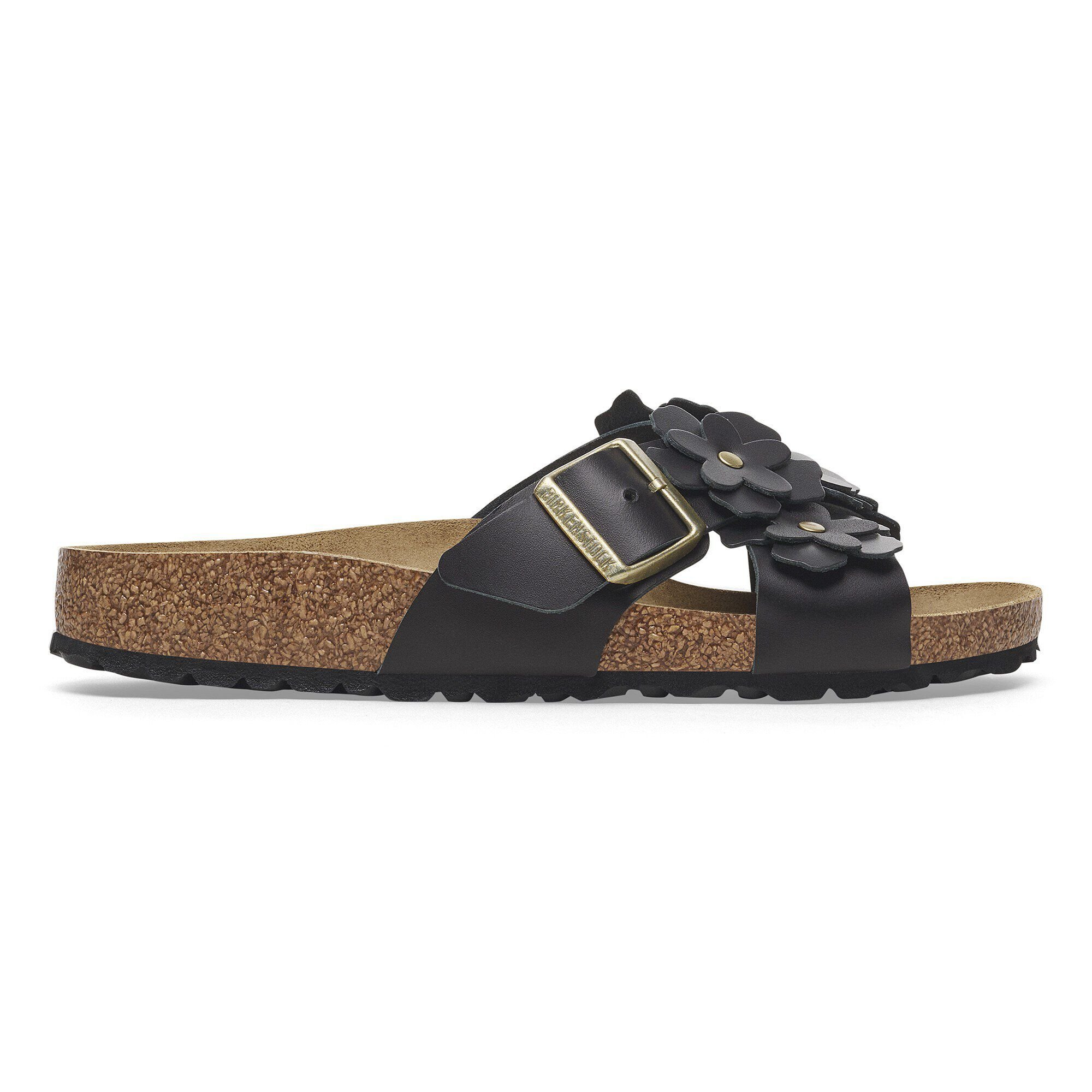 Siena Flowers Leather Black | BIRKENSTOCK
