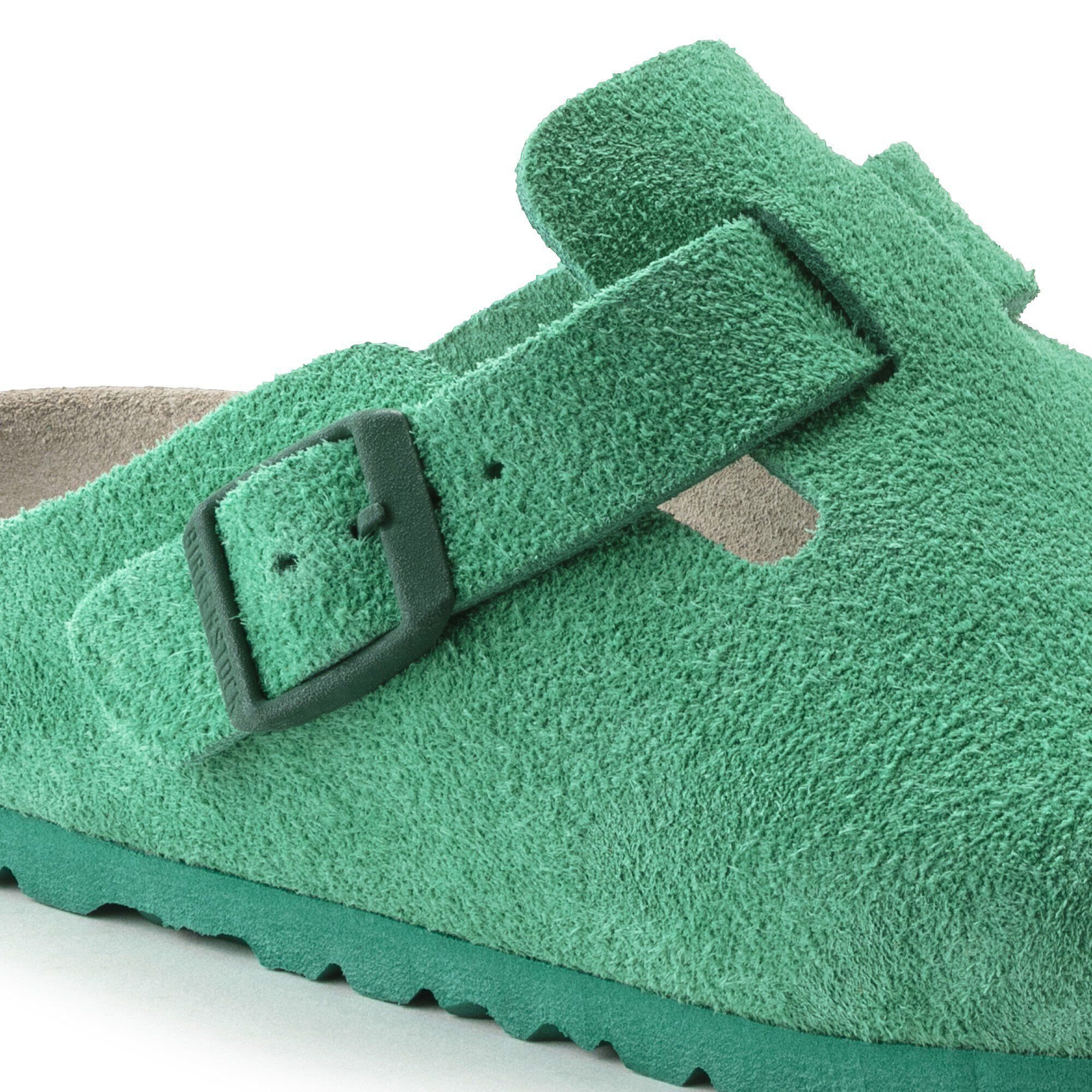 Birkenstock boston hotsell green suede