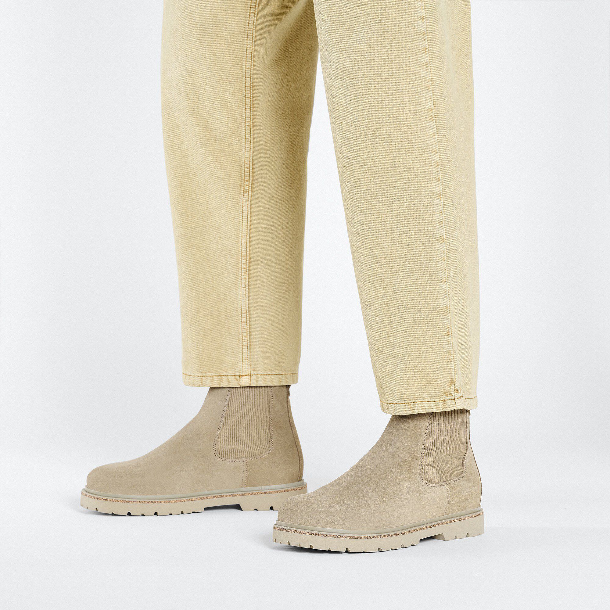 Highwood Slip On Men Suede Leather Taupe | BIRKENSTOCK