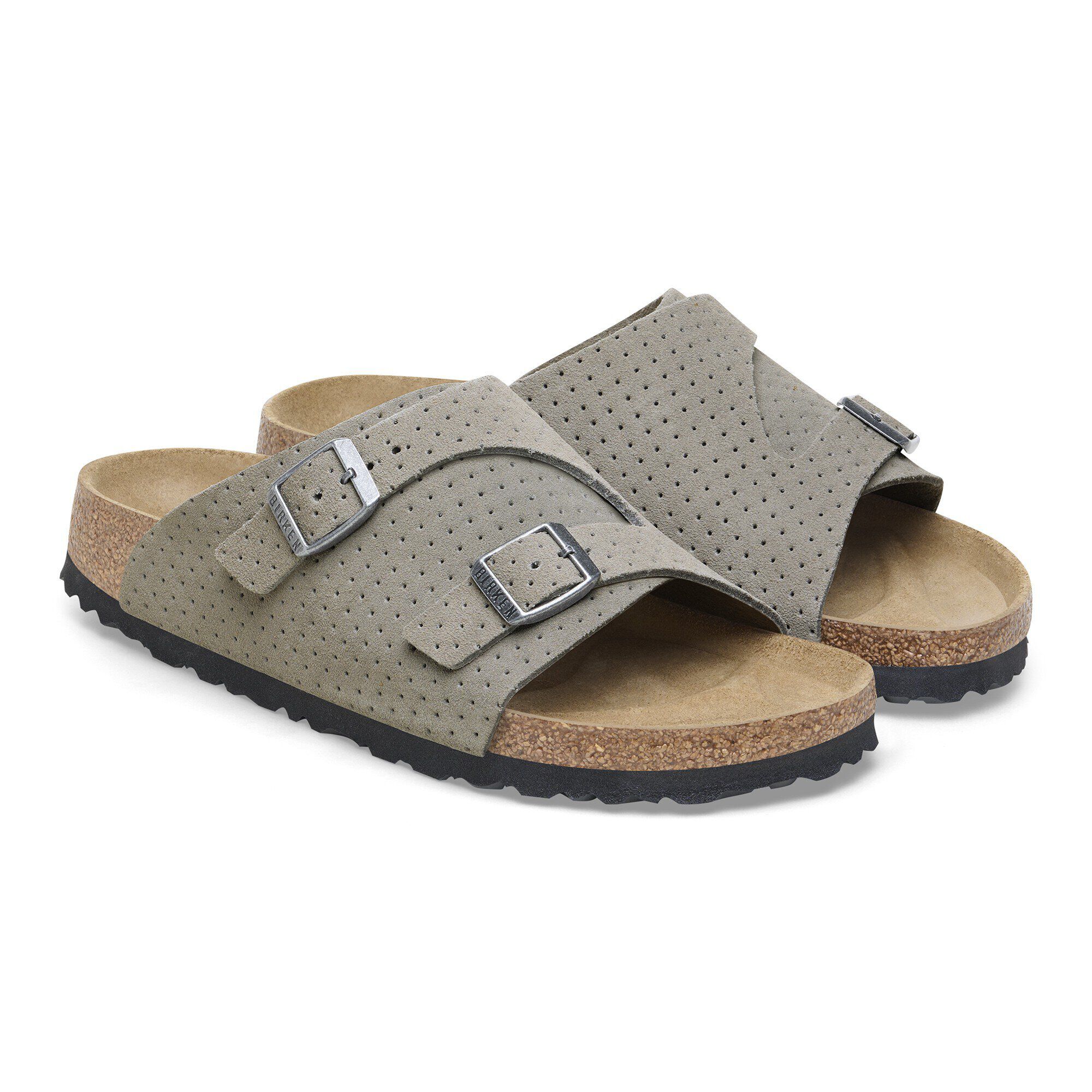 BIRKENSTOCK Zürich Tech Suede Leather Narrow White 1026788