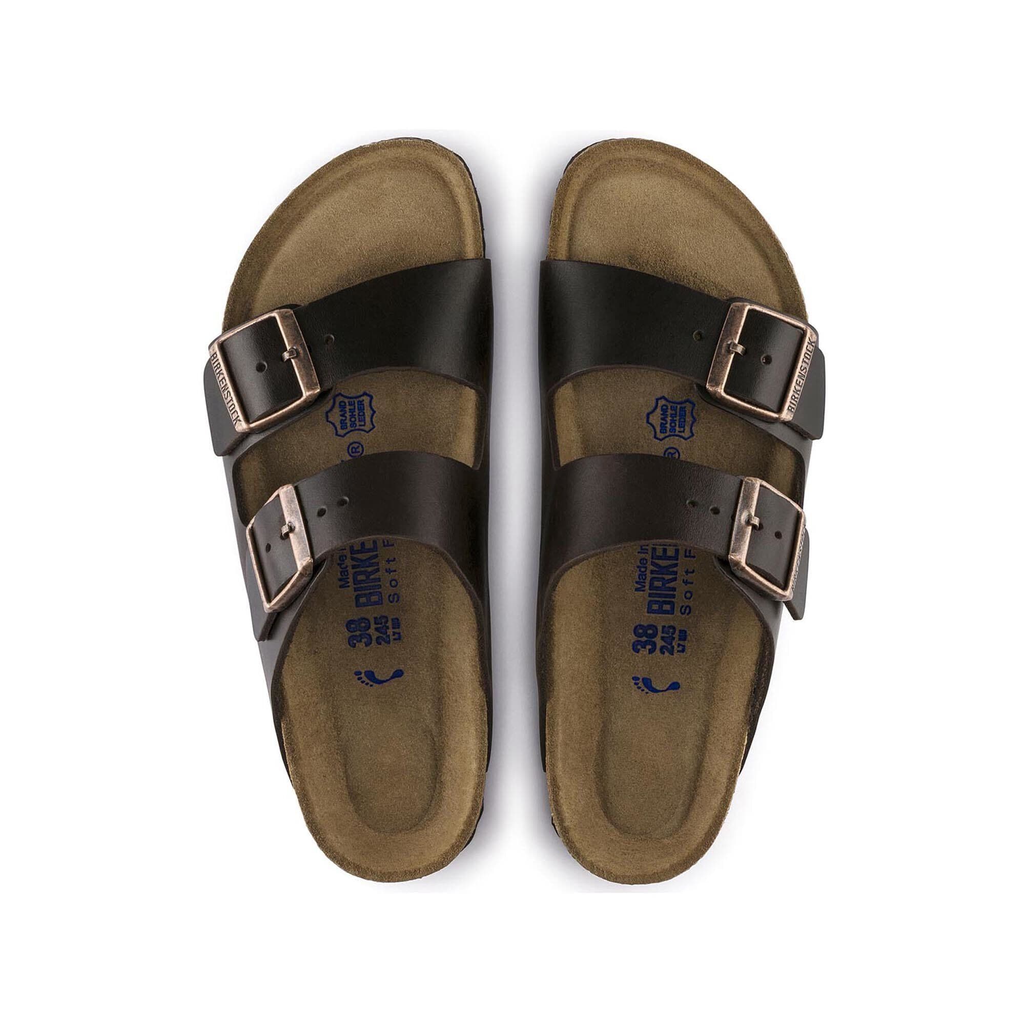 Arizona Soft Footbed Smooth Leather Amalfi Testa Di Moro BIRKENSTOCK