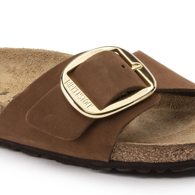 Madrid Big Buckle Nubuk Leather