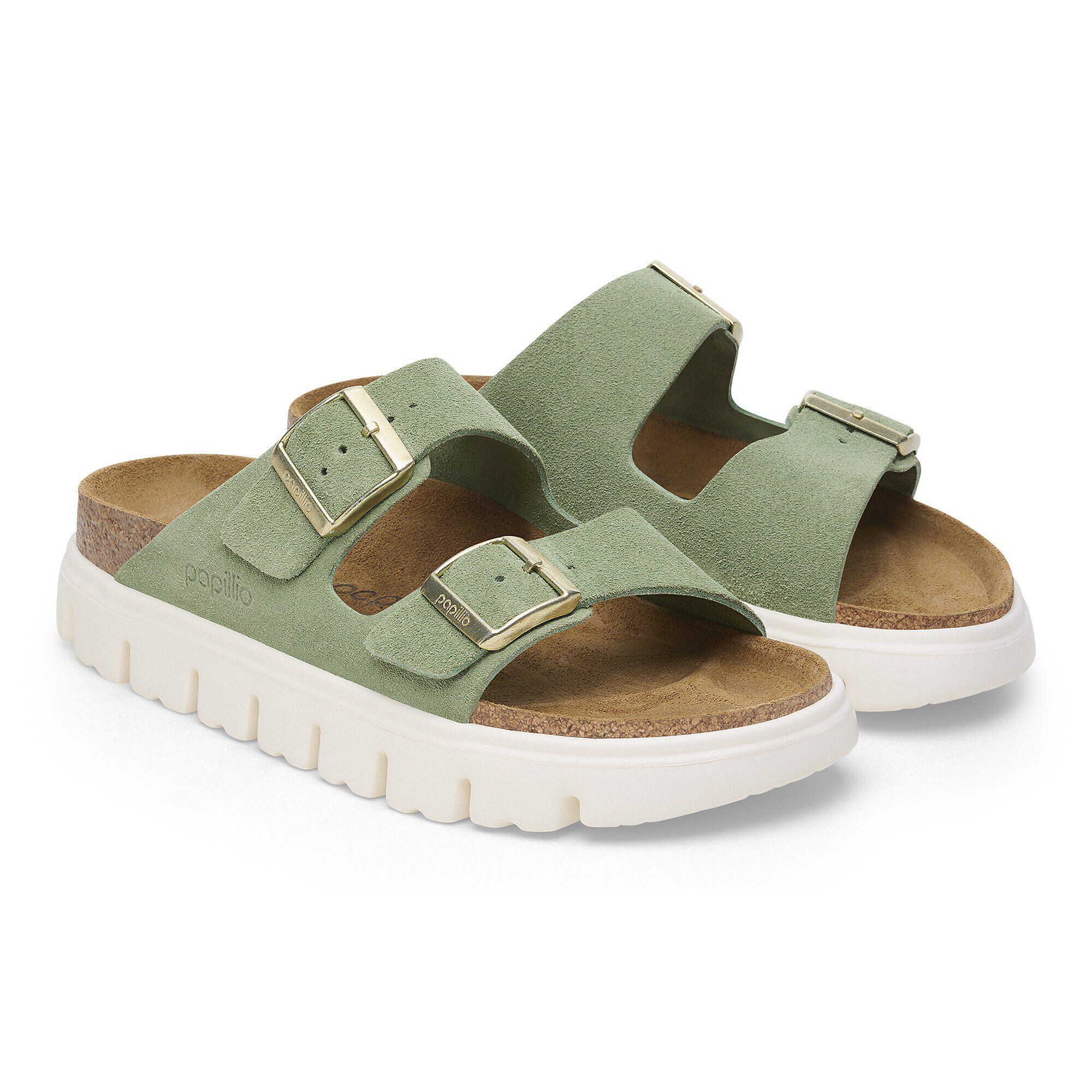 Arizona Chunky Suede Leather Green Tea | BIRKENSTOCK Arizona Chunky Suede Leather Green Tea | BIRKENSTOCK