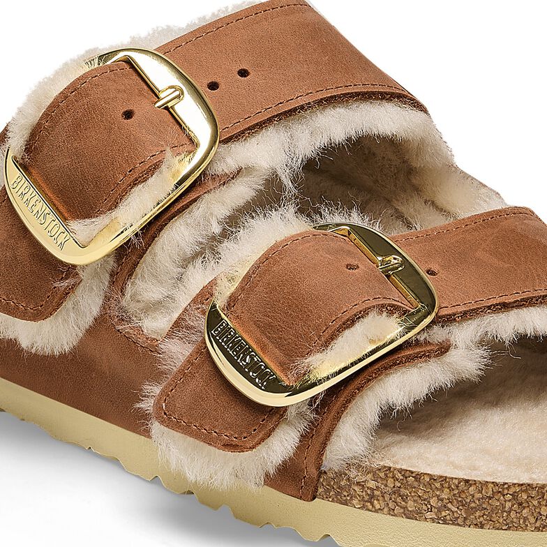 Arizona Big Buckle Shearling Natural Leather Oiled