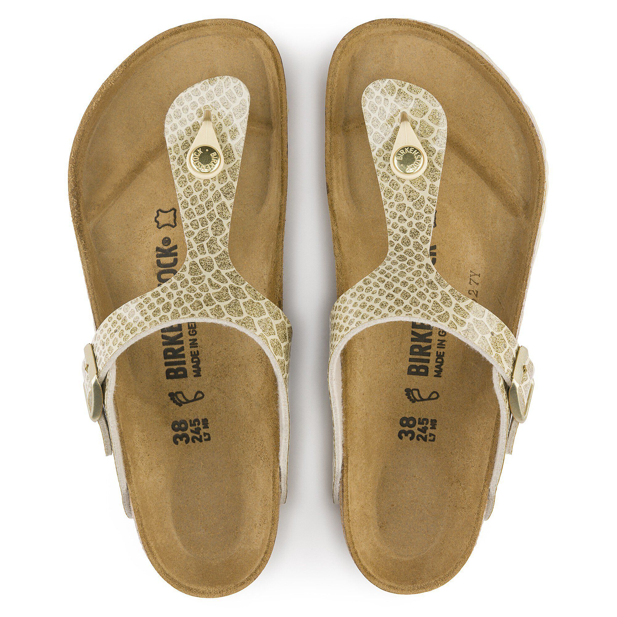 Birkenstock arizona magic cheap snake gold