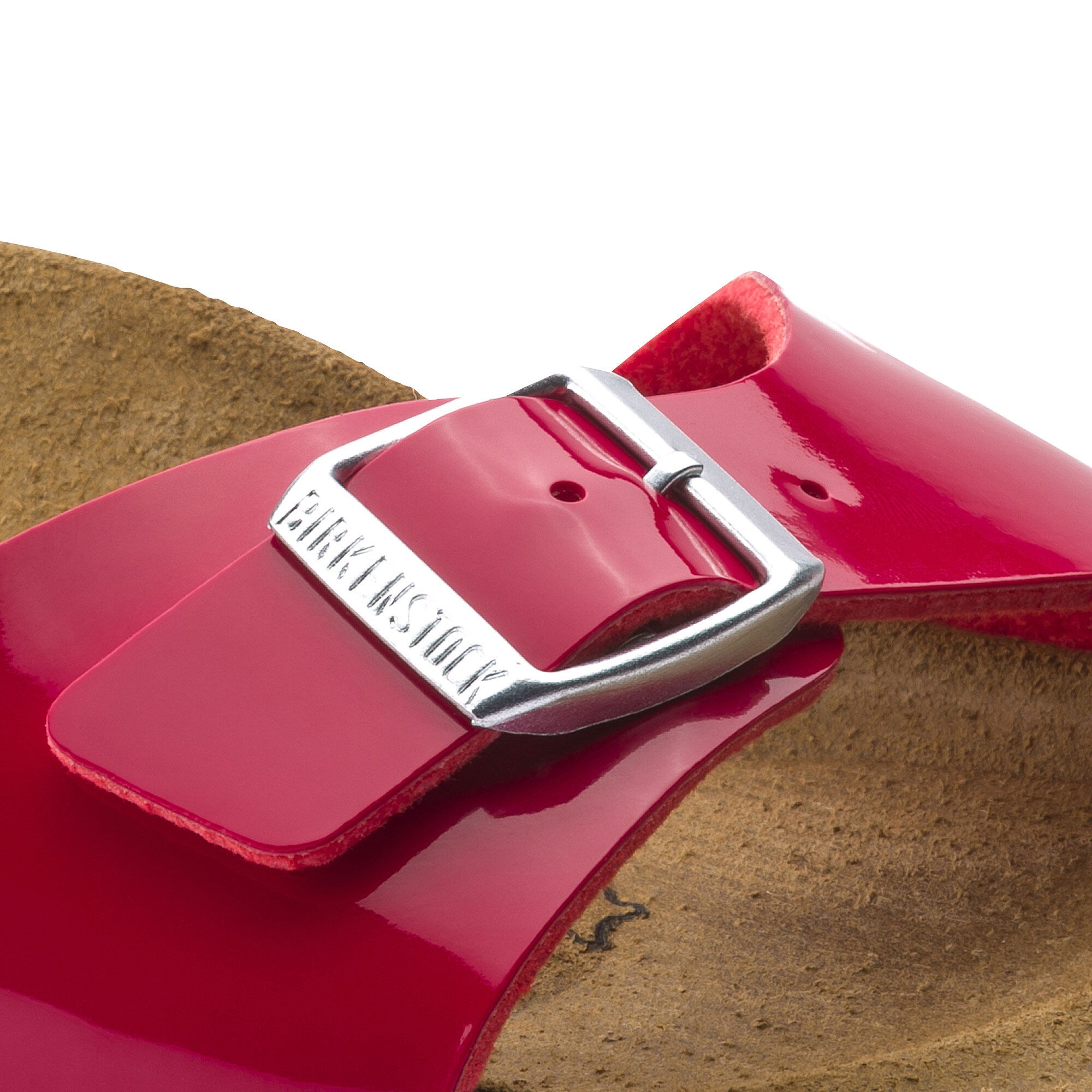 Red patent leather birkenstocks sales