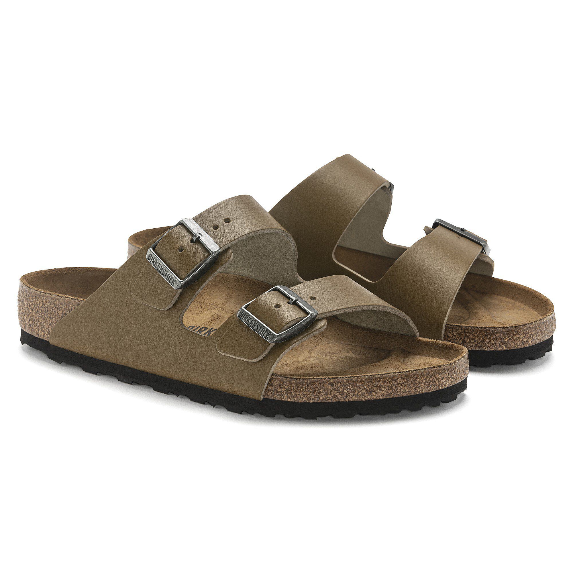 Arizona Grip Leather Vintage Wood Faded Khaki BIRKENSTOCK