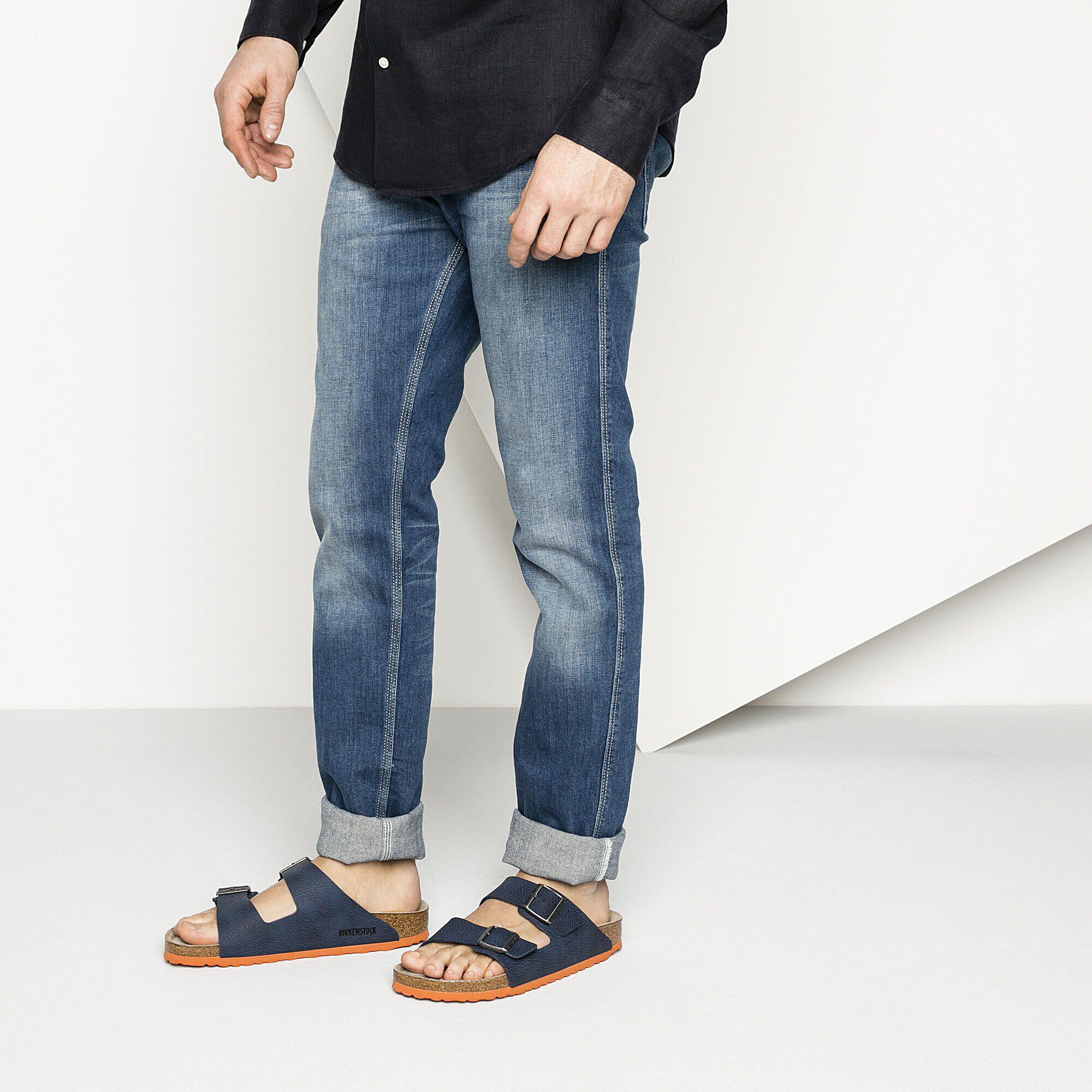 Birkenstock arizona desert soil blue 2025