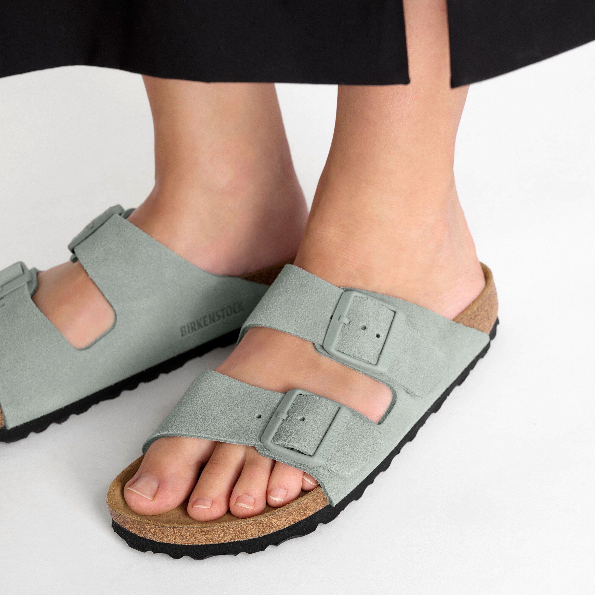サンダル・ミュール BIRKENSTOCK Slipper Florida Colour Pure Sage Florida Nubuck Leather Pure Sage | BIRKENSTOCK