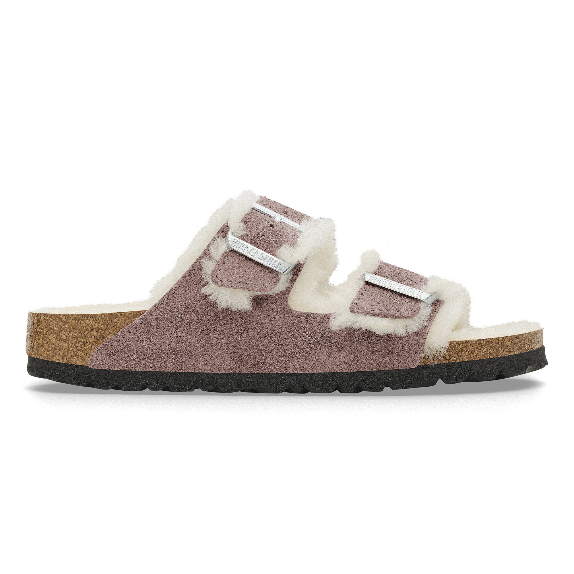 Arizona Shearling Suede Leather Faded Purple | BIRKENSTOCK