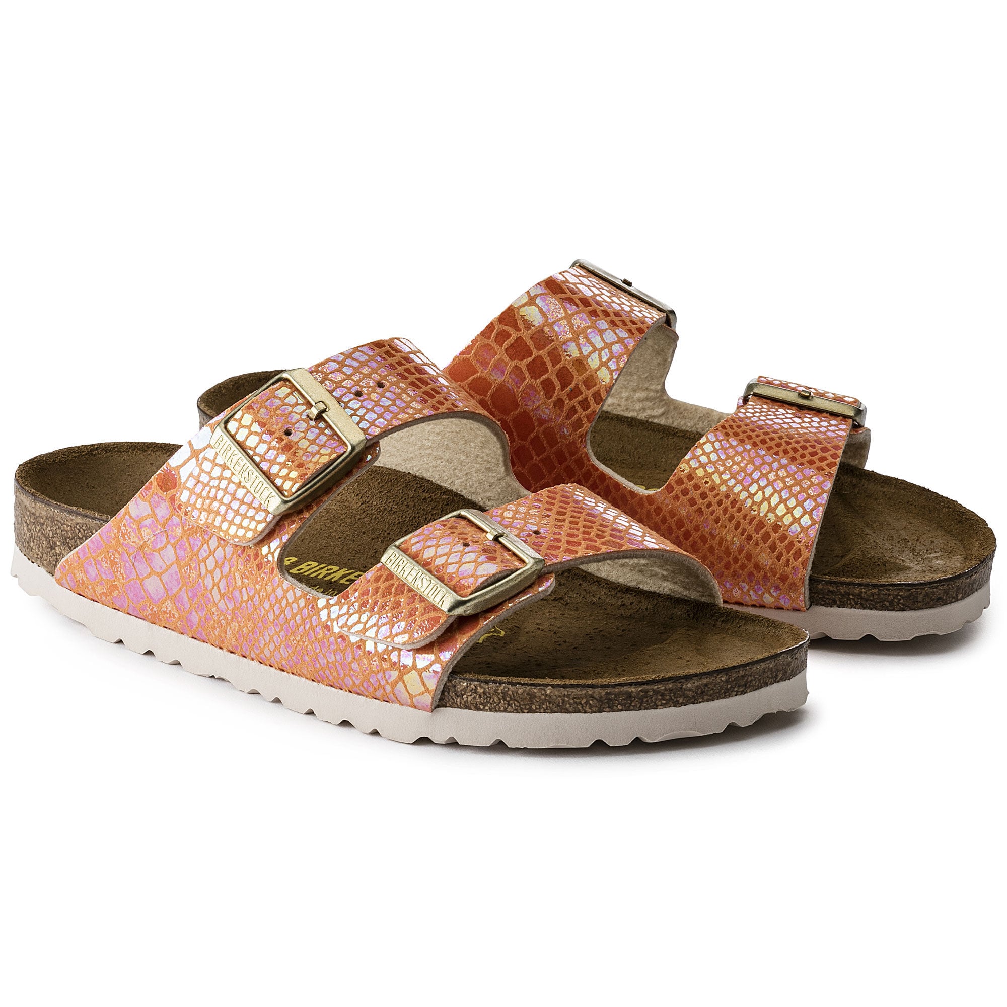 Birkenstock shiny snake olive hot sale