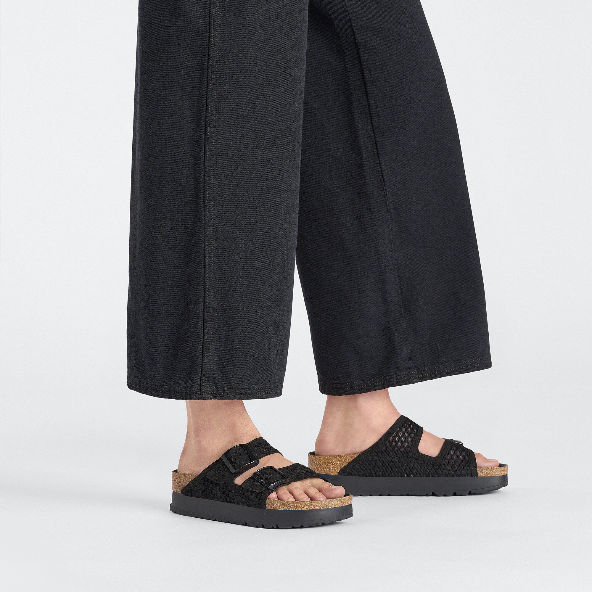 Arizona Flex Platform Synthetics Black | BIRKENSTOCK