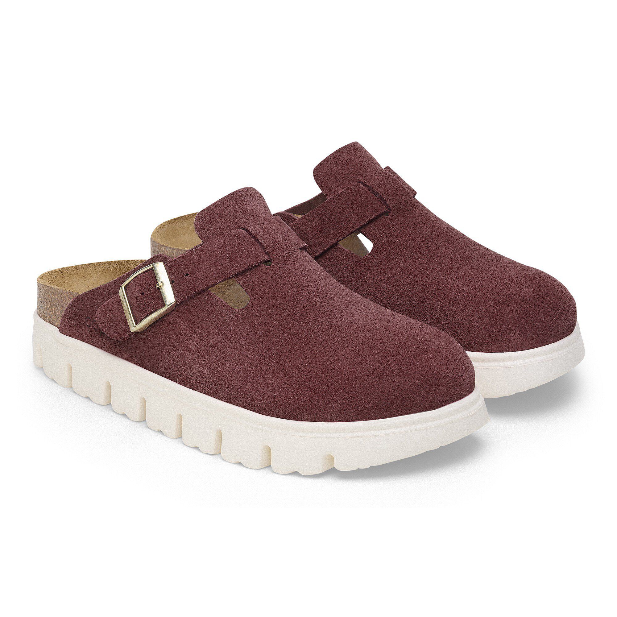 BIRKENSTOCK BOSTON SUEDE ( NARROW FIT ) TAUPE