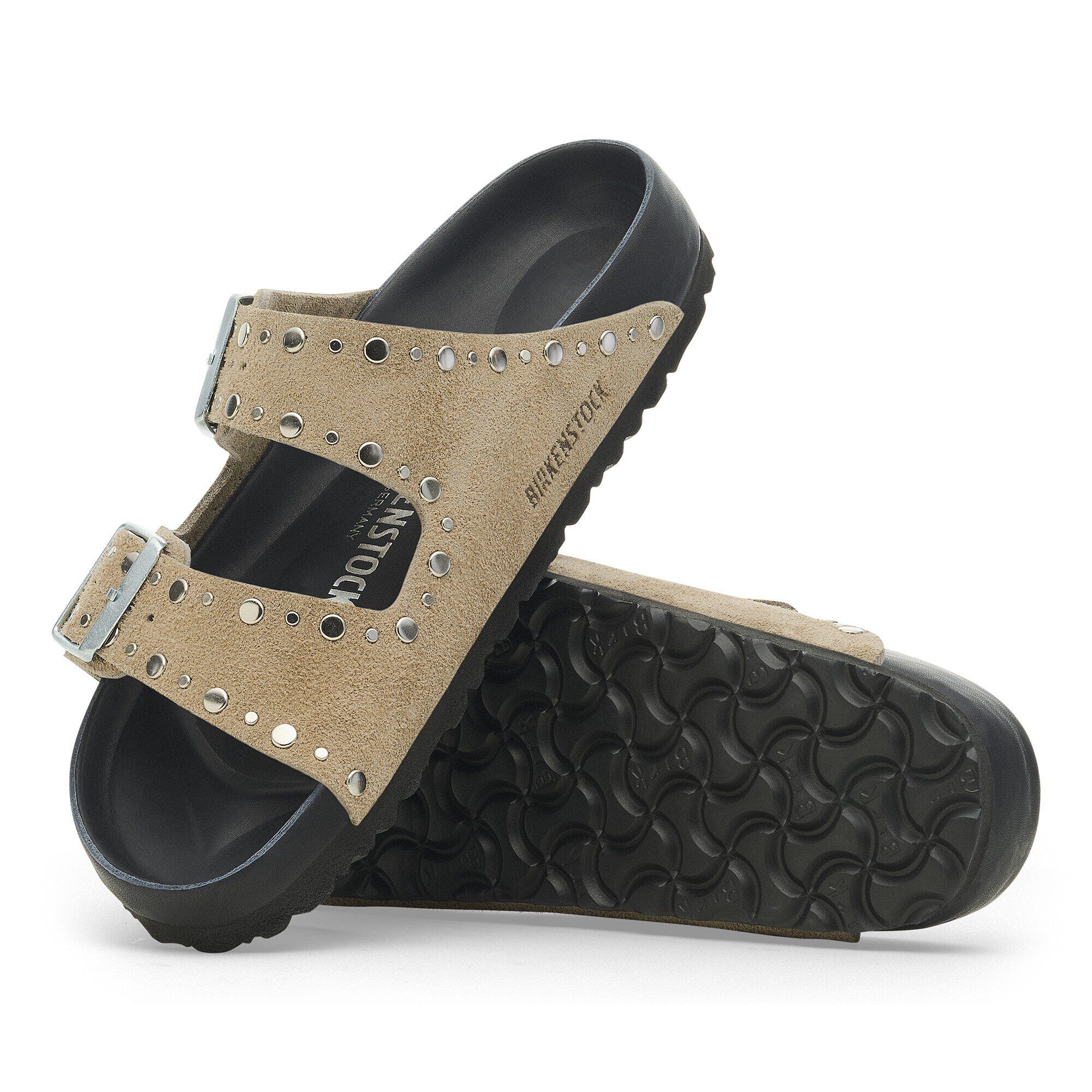 Arizona Rivet Suede Leather Ochre | BIRKENSTOCK