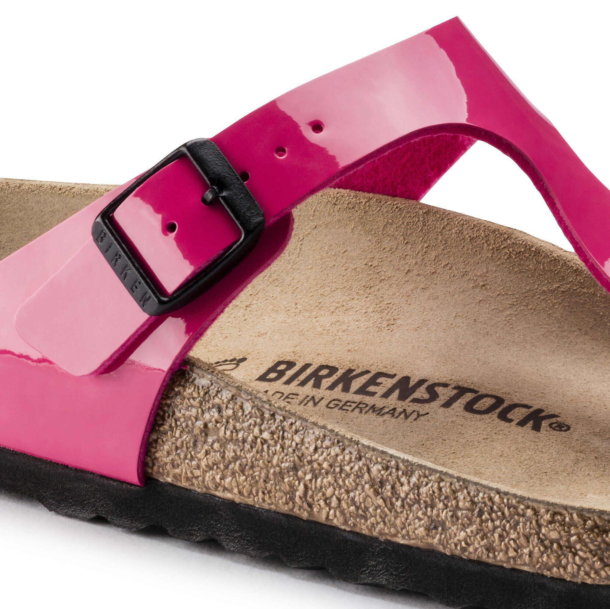 Birkenstock gizeh pink patent sales
