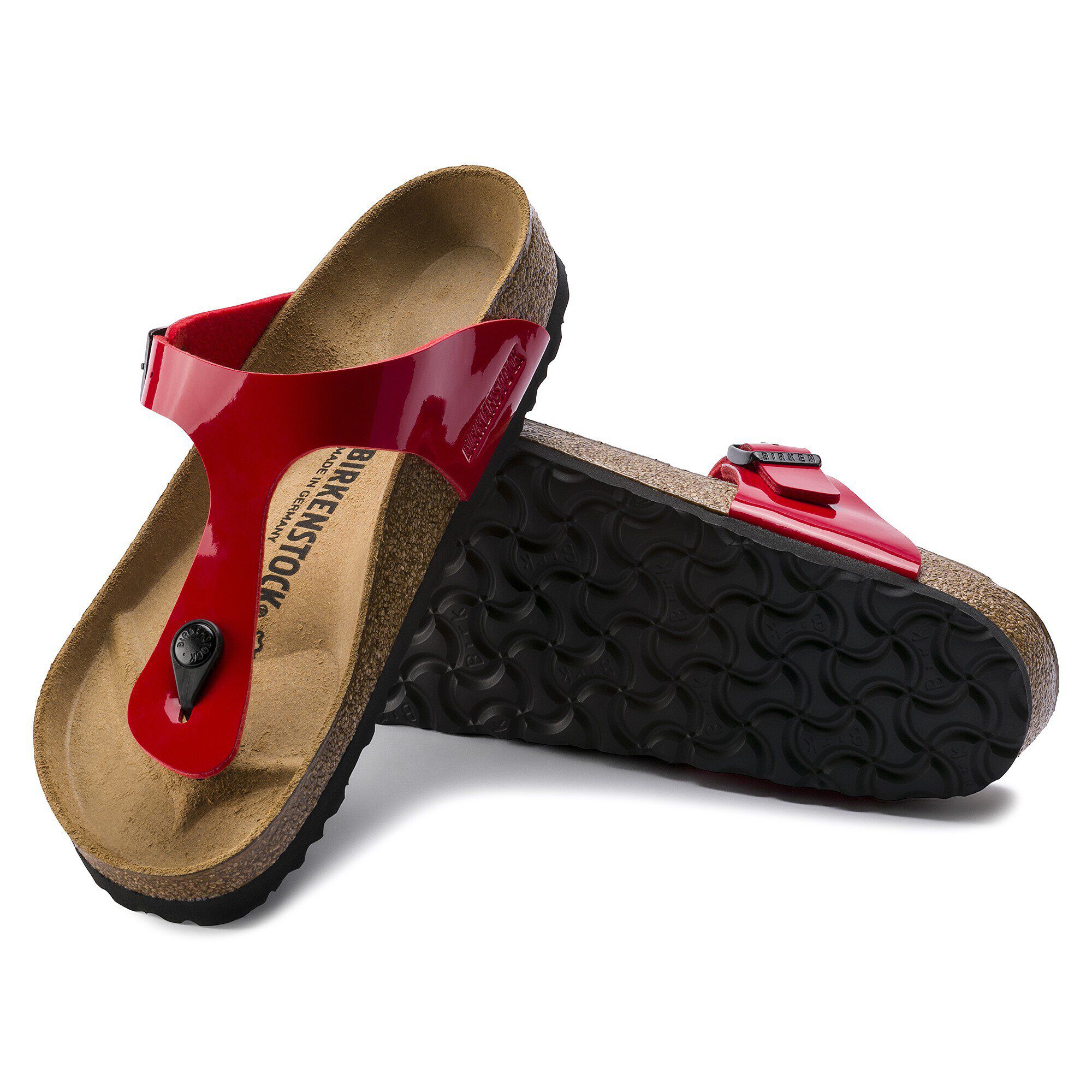red patent birkenstocks