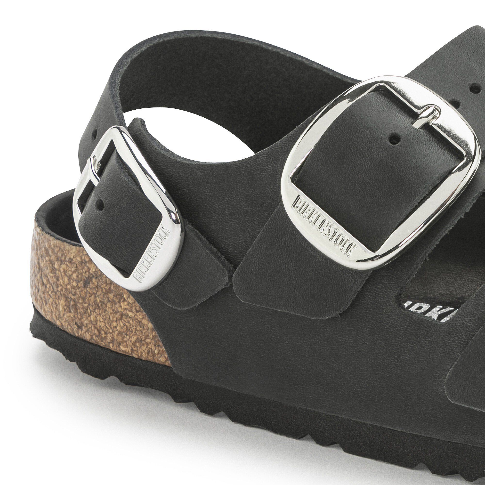 Milano Big Buckle Oiled Leather Black BIRKENSTOCK