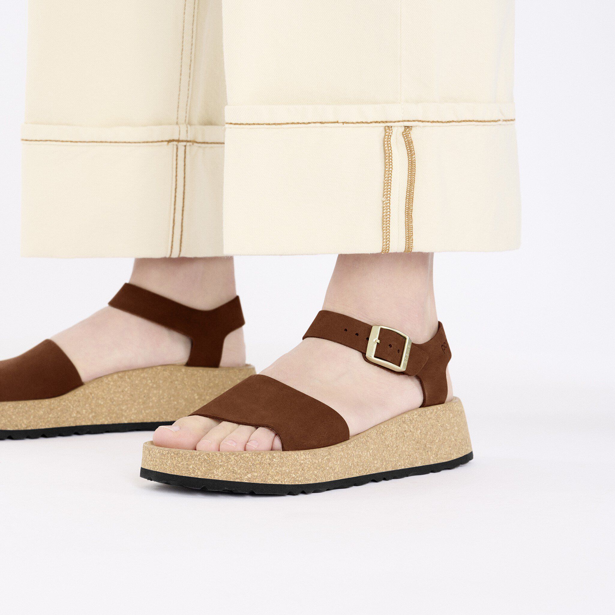 Glenda Nubuck Leather Dark Tea | BIRKENSTOCK