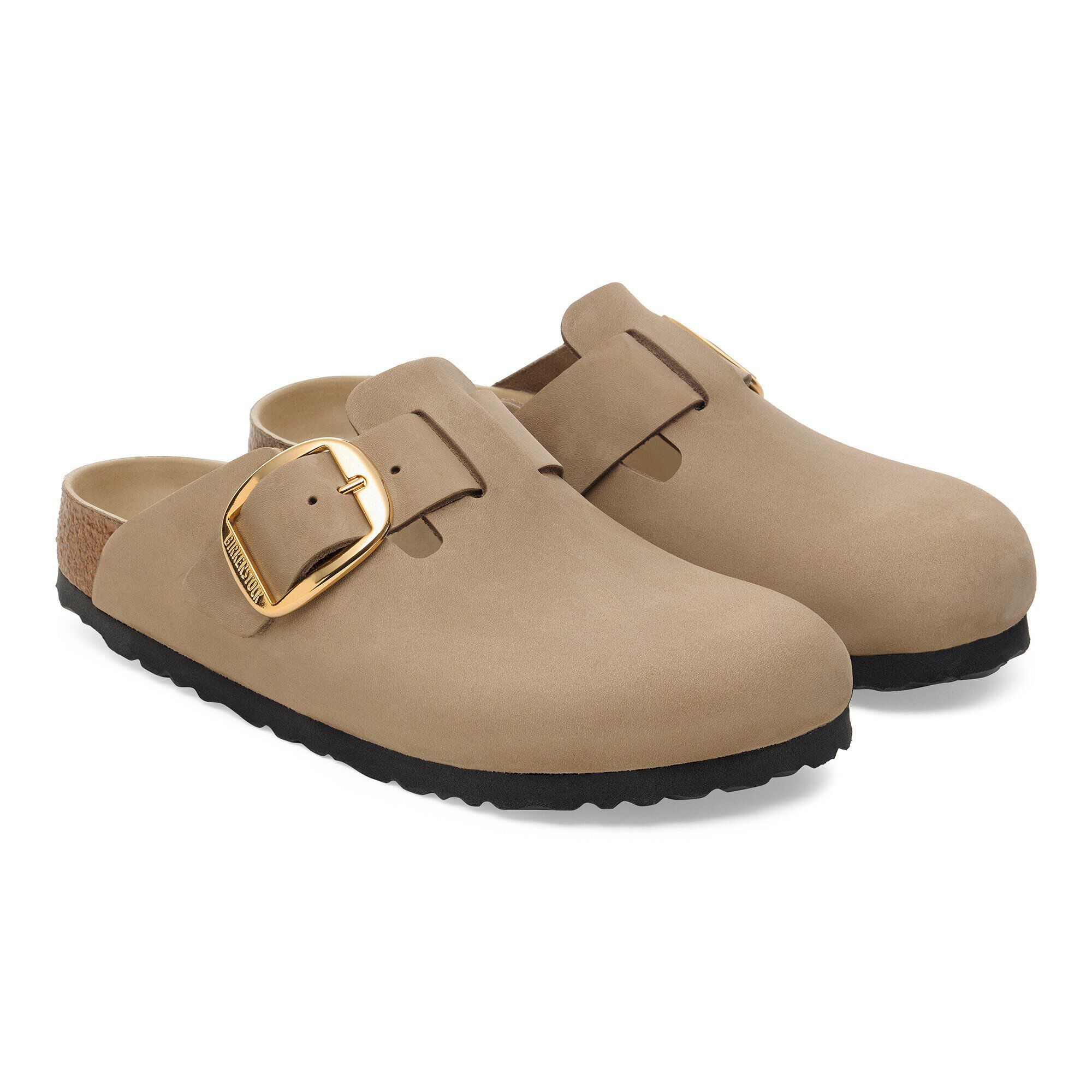 Birkenstock Boston Big Buckle マルーン 39 Boston Big Buckle Shearling Oiled Leather Zinfandel