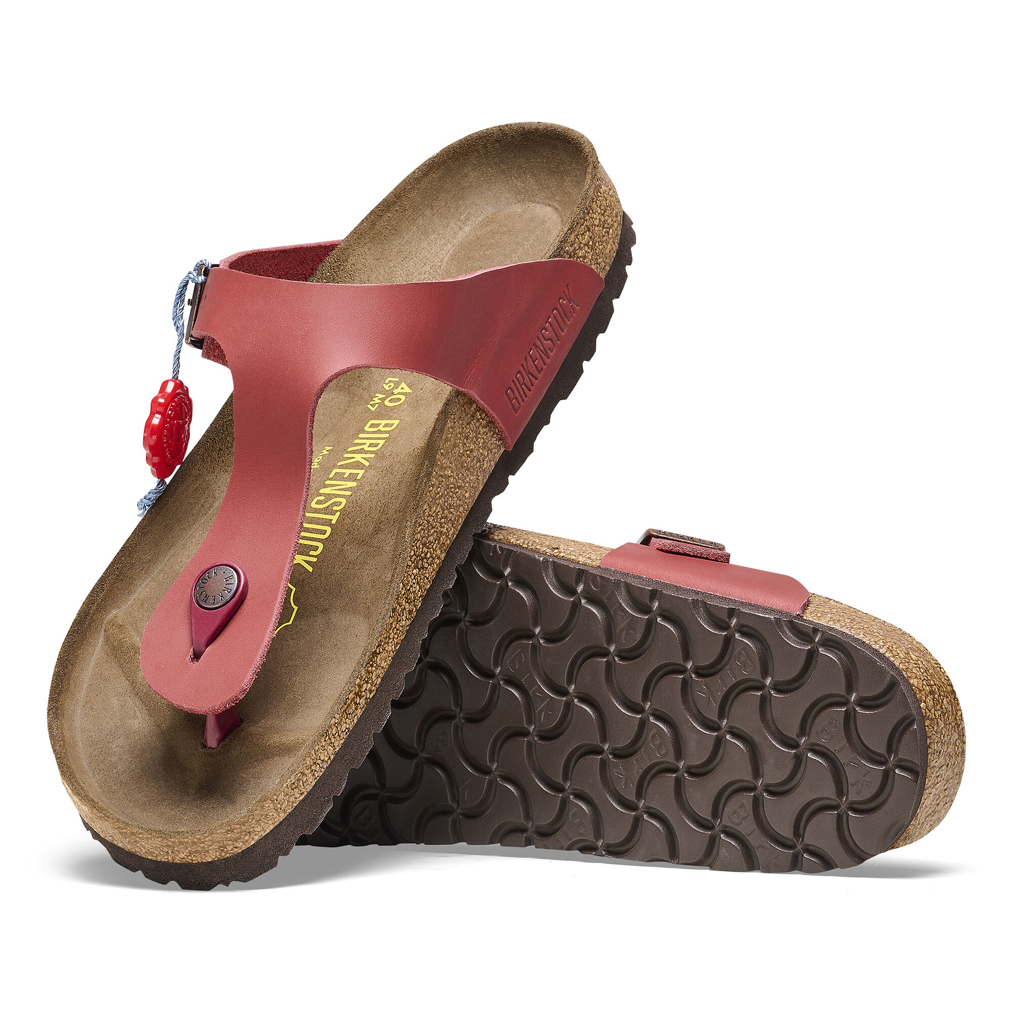 Gizeh Leather Dark Red BIRKENSTOCK