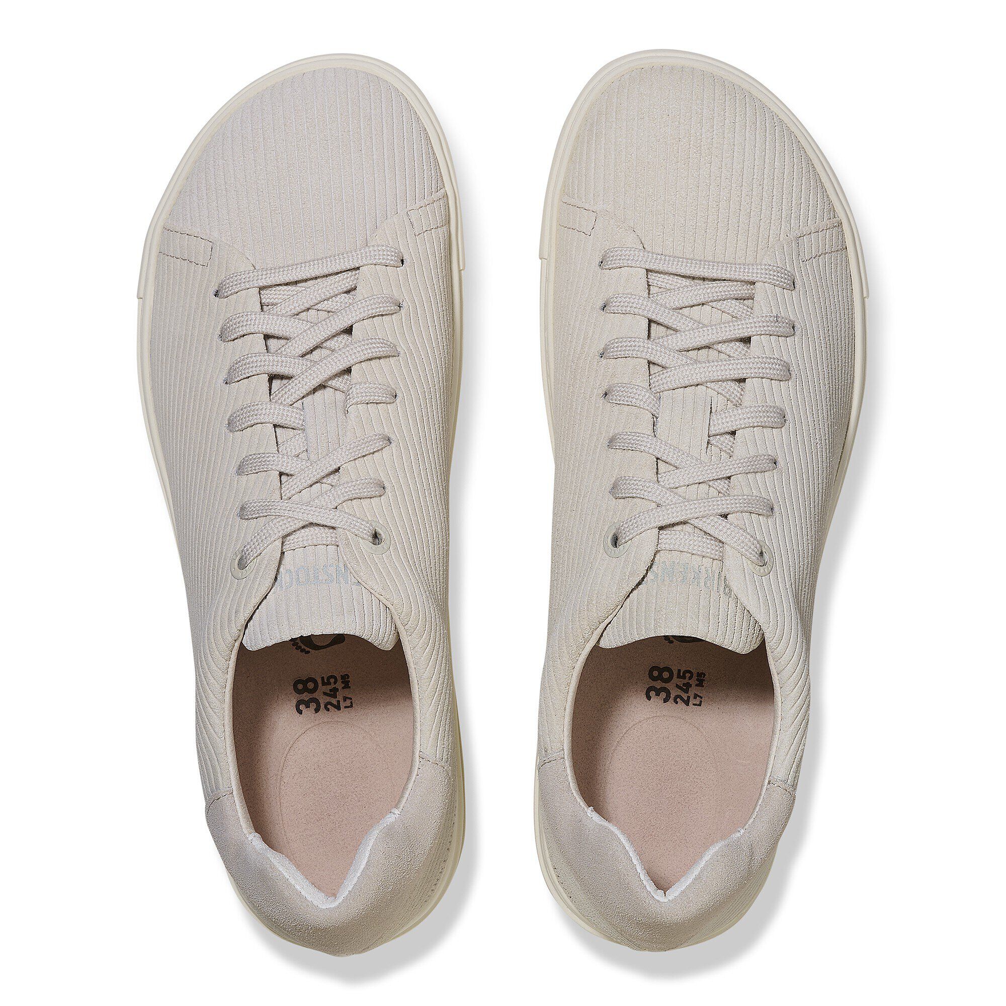 Bend Low Suede Embossed Corduroy Antique White | BIRKENSTOCK