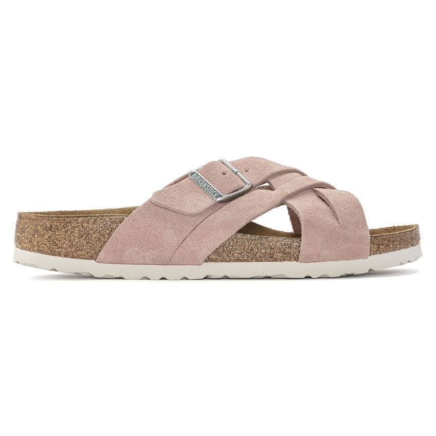 Lugano Soft Footbed Suede Leather Pink Clay | BIRKENSTOCK