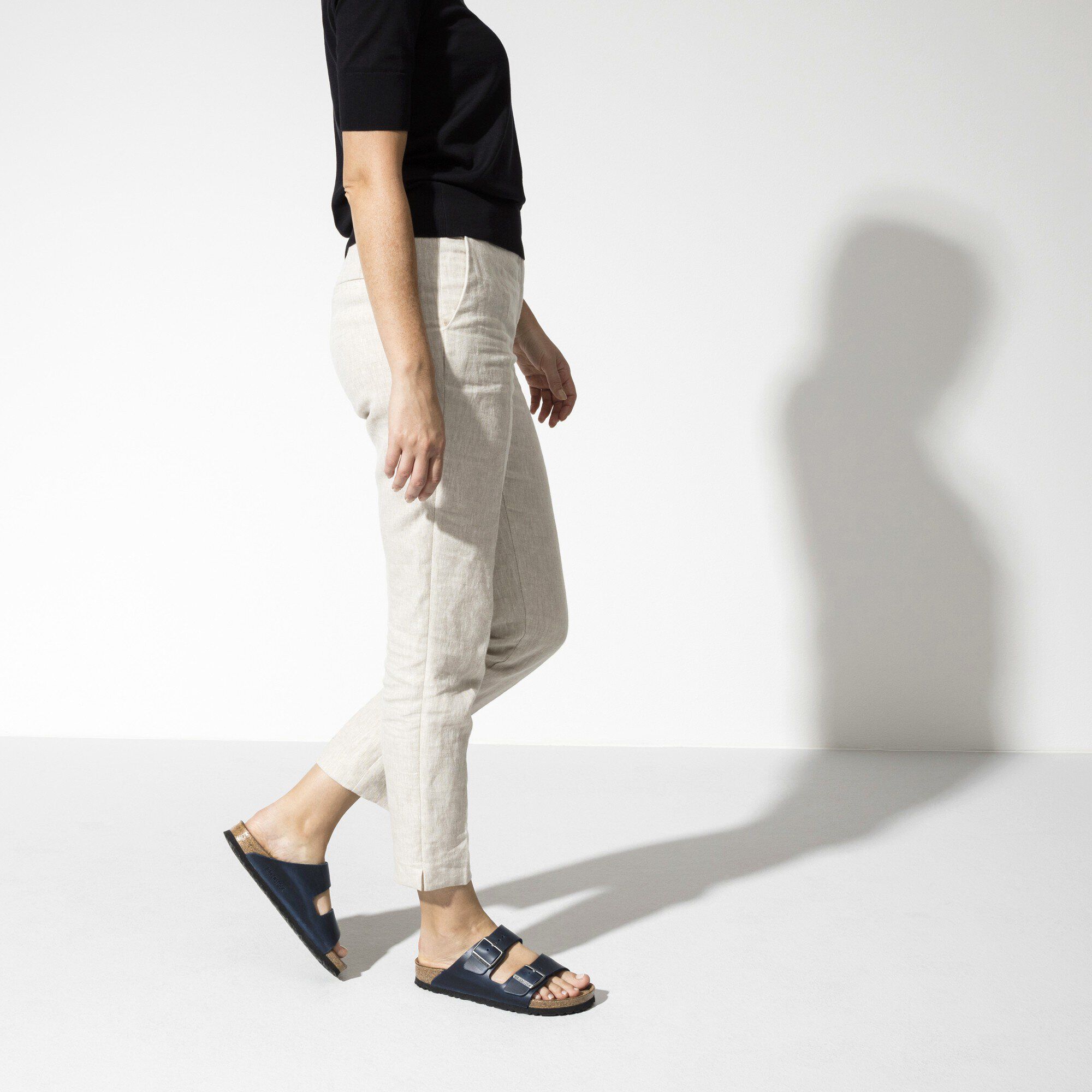 Arizona Soft Footbed Oiled Leather Blue BIRKENSTOCK