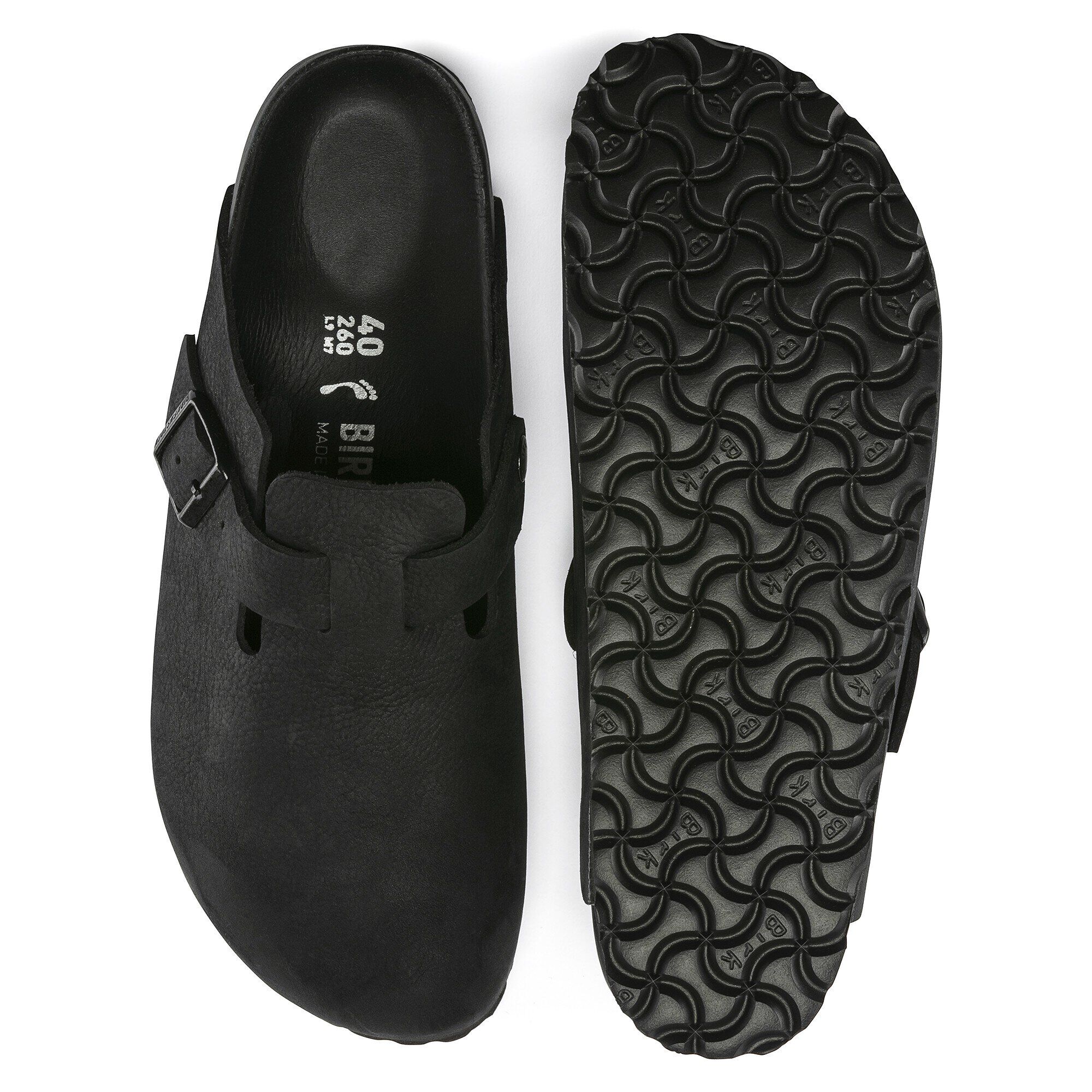 Birkenstock boston outlet exquisite black leather