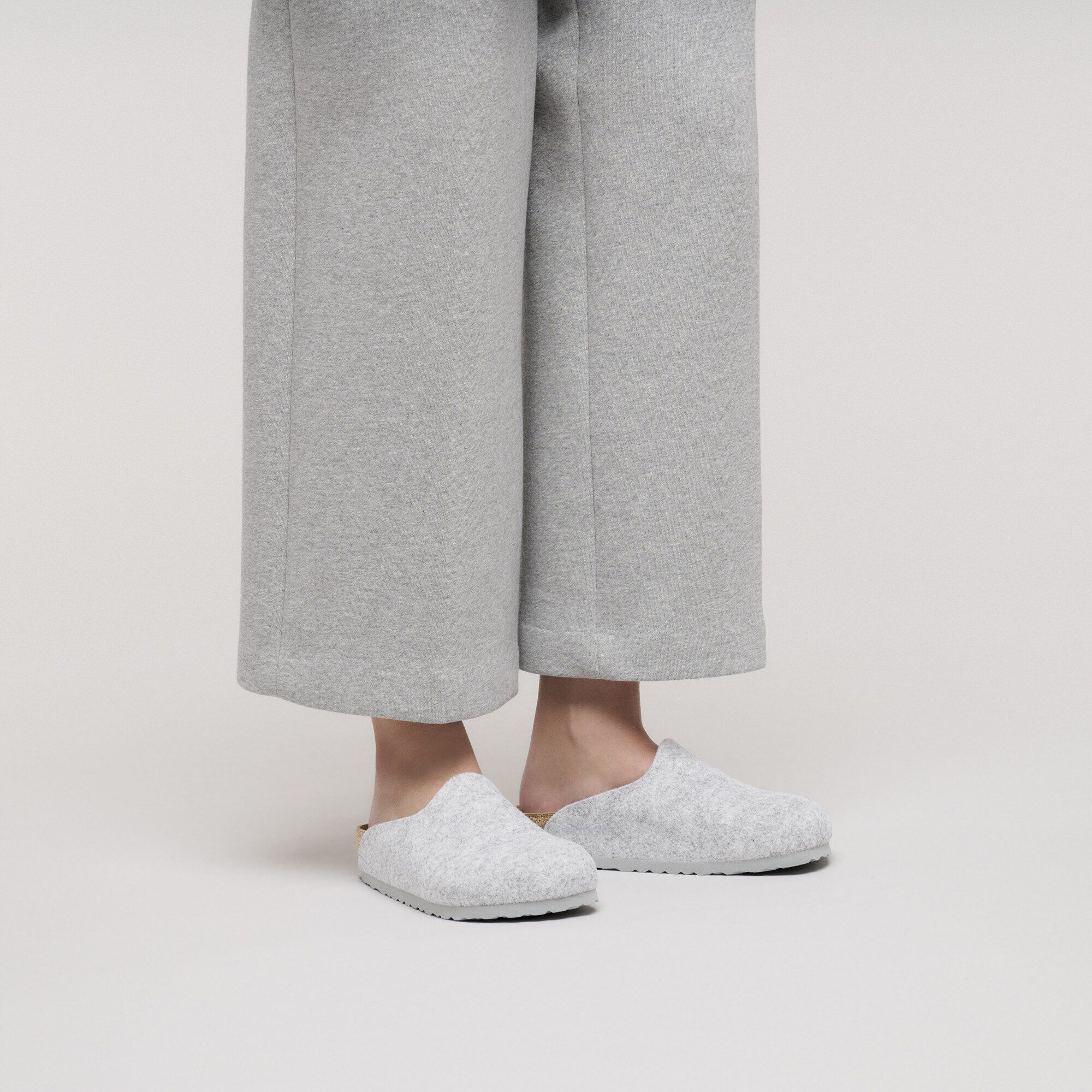 Amsterdam Wool Felt Light Gray | BIRKENSTOCK