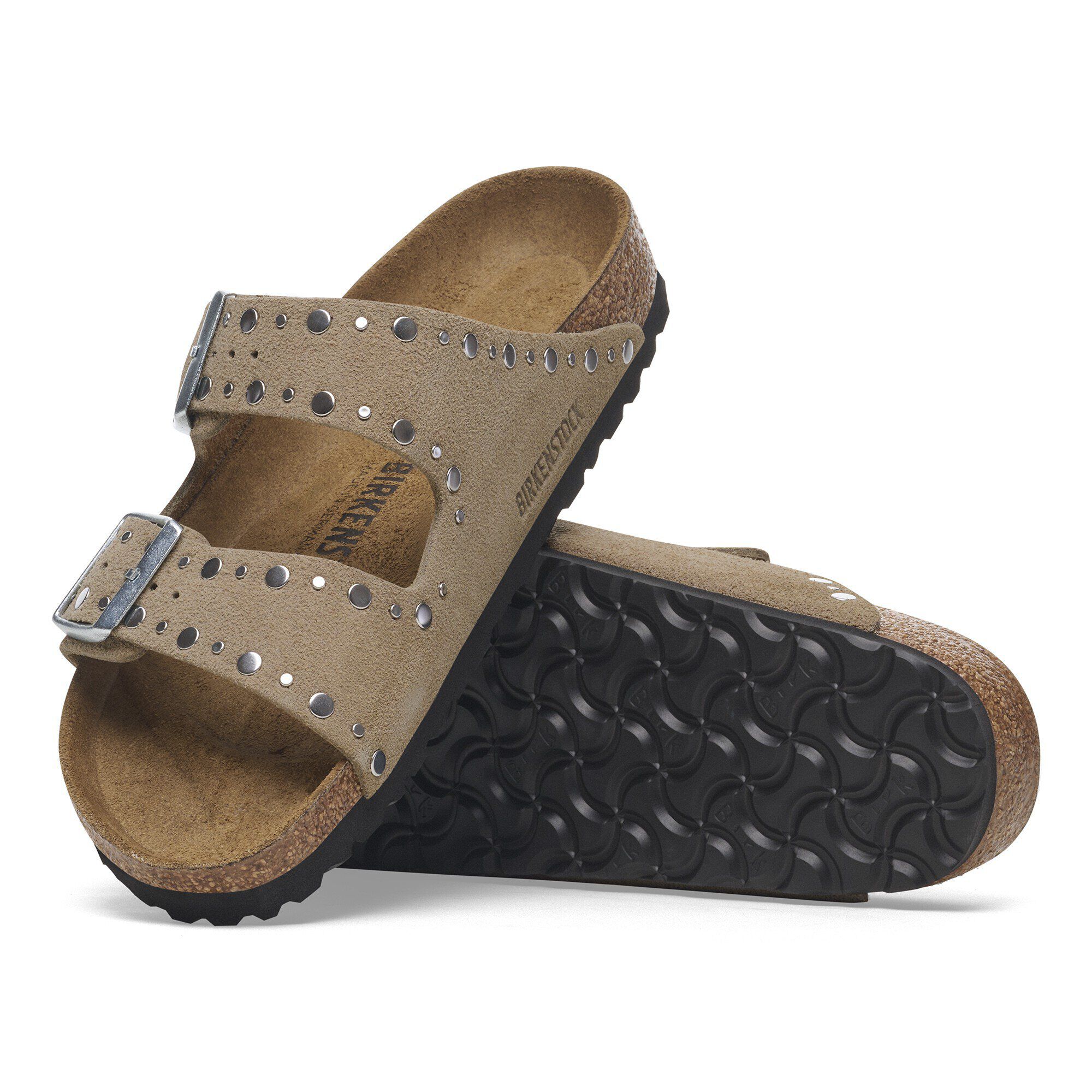 Arizona Rivets Suede Leather Taupe | BIRKENSTOCK Arizona Rivets Suede Leather Taupe | BIRKENSTOCK
