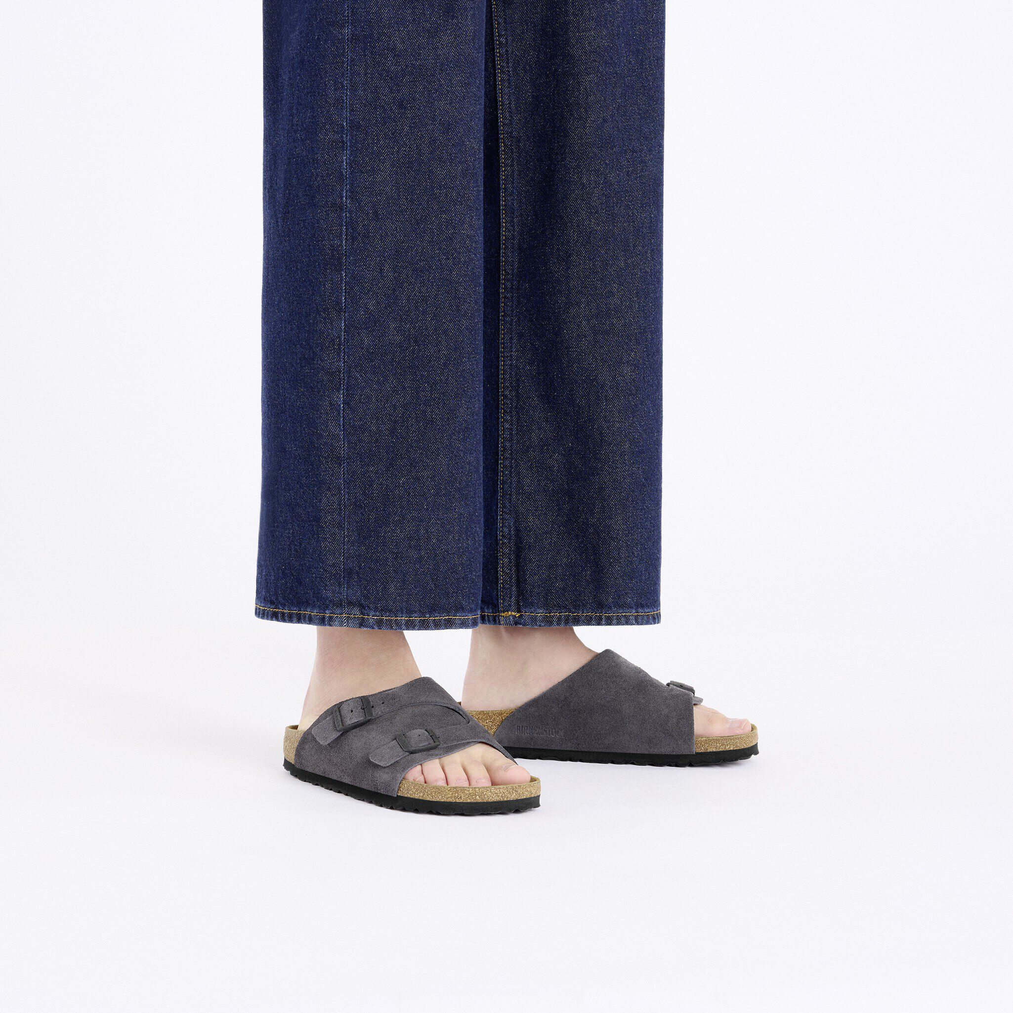 Zürich Suede Leather Velvet Grey | BIRKENSTOCK