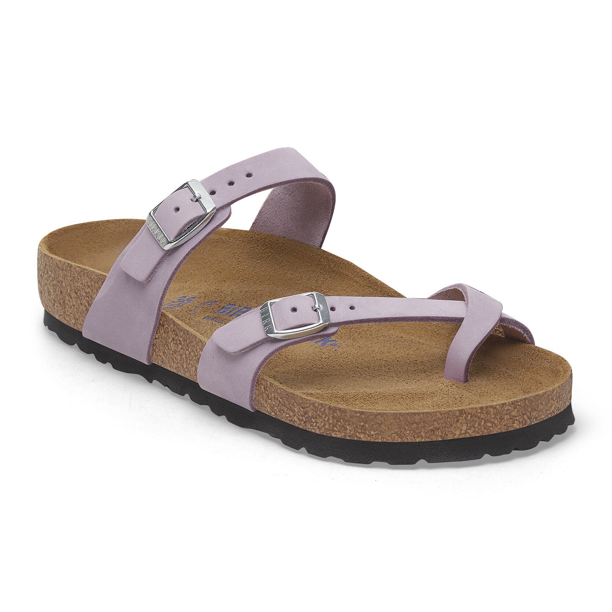Mayari Soft Footbed Nubuck Leather Purple Fog BIRKENSTOCK
