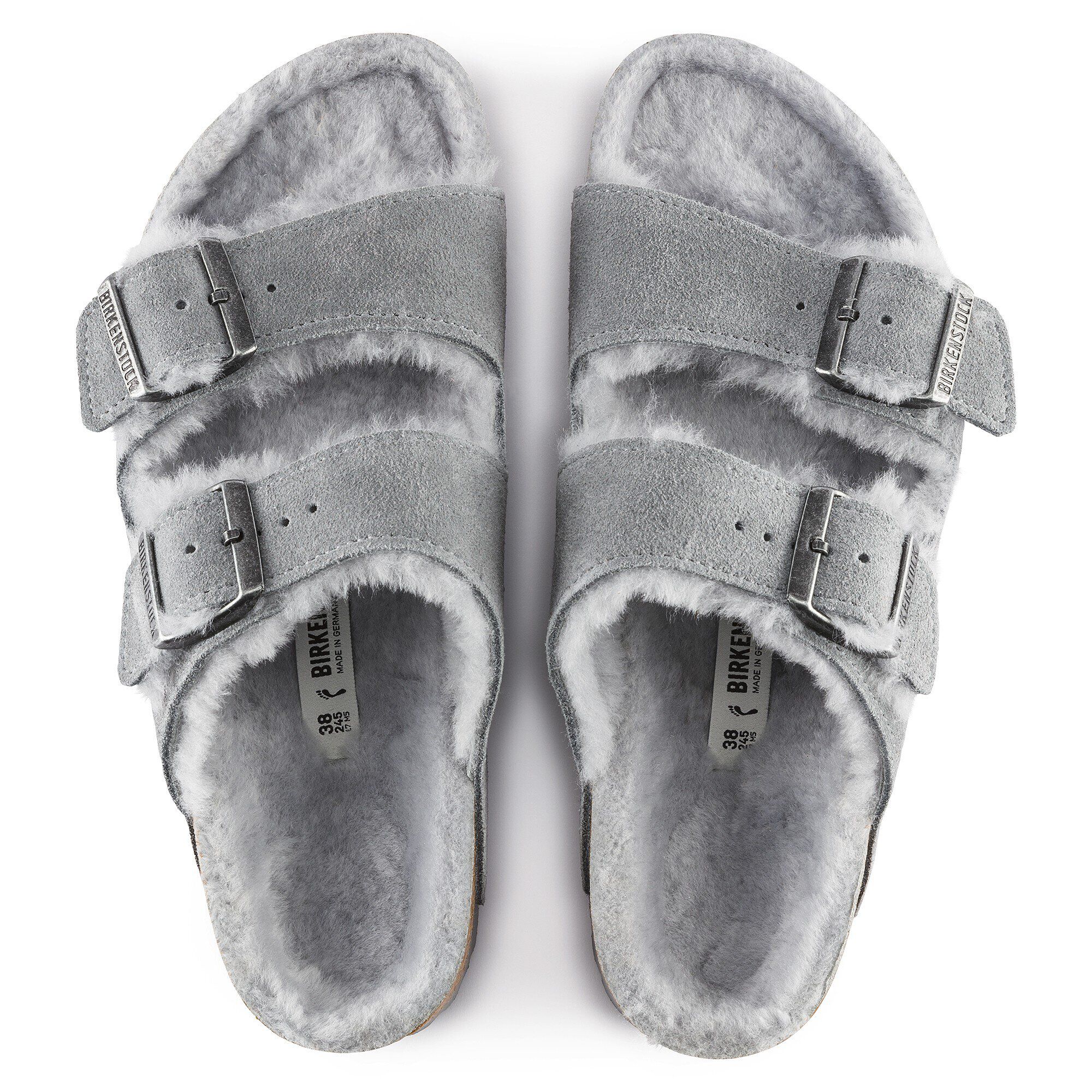 grey birkenstocks